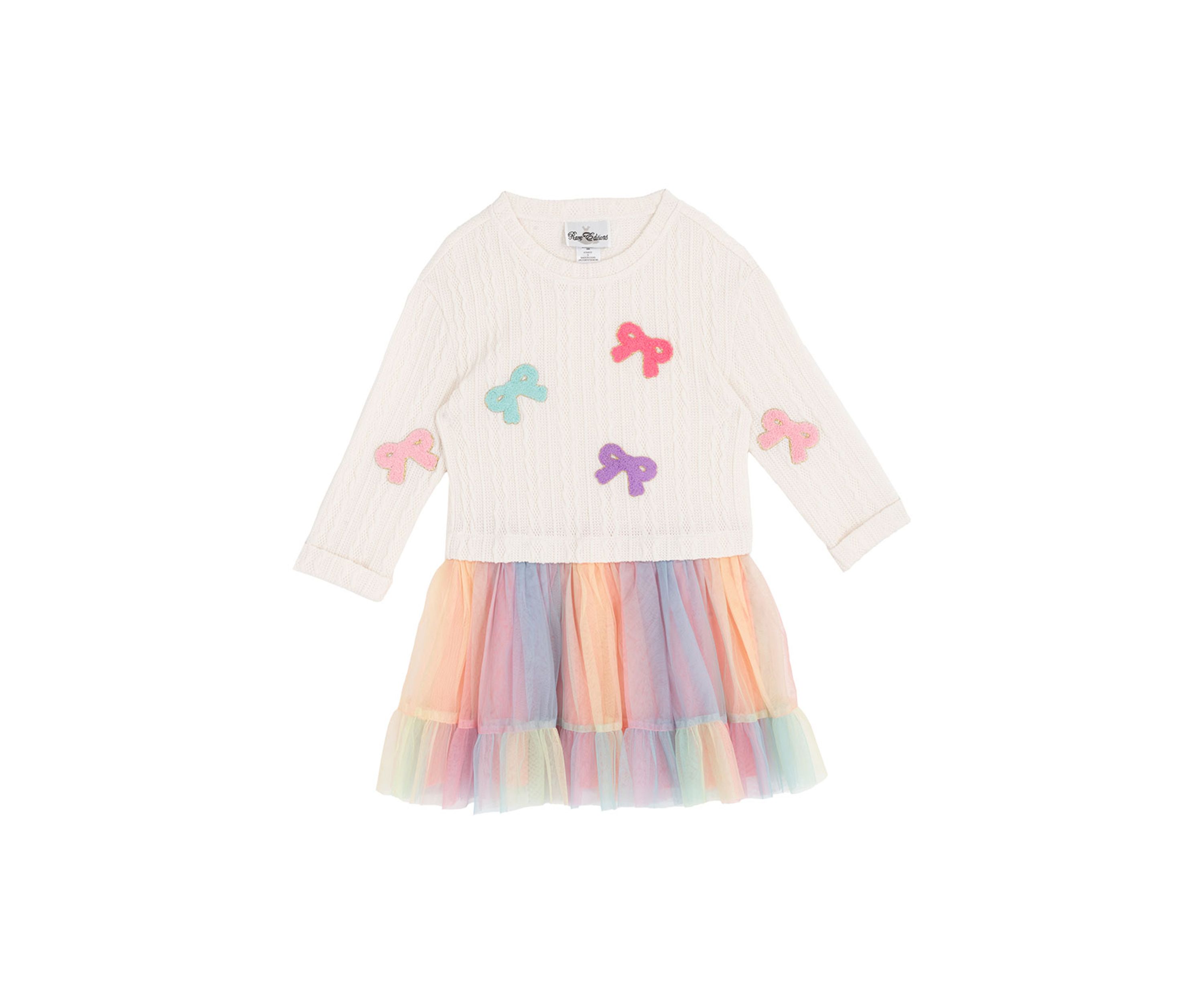 Girls 4-6x Bow Sweater and Tutu Set