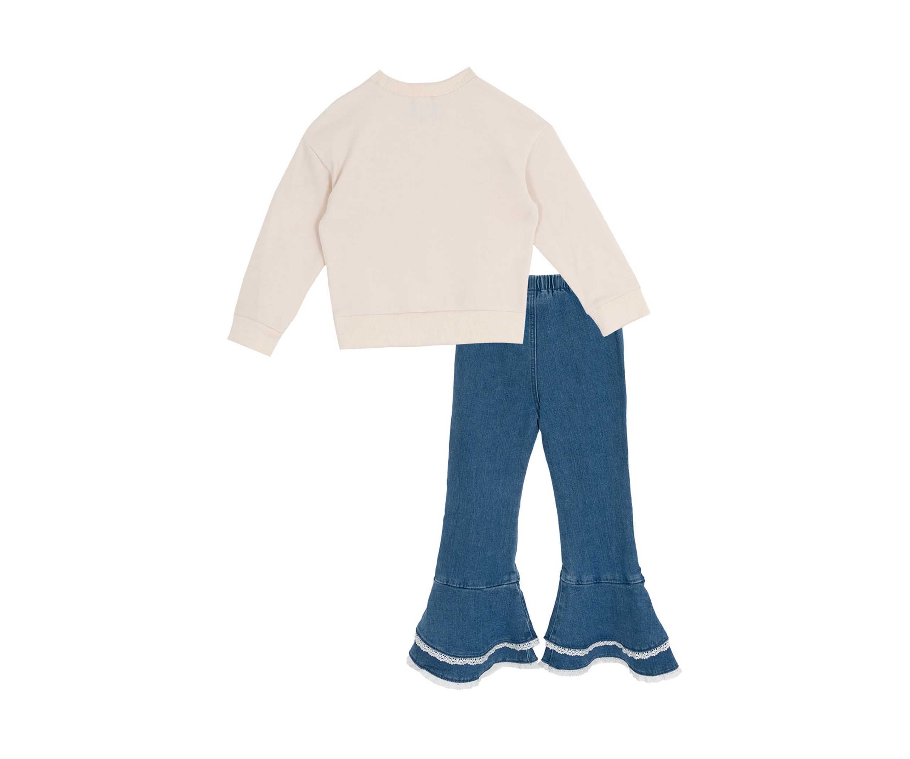 Girls 4-6x Howdy Ruffle Denim Set 