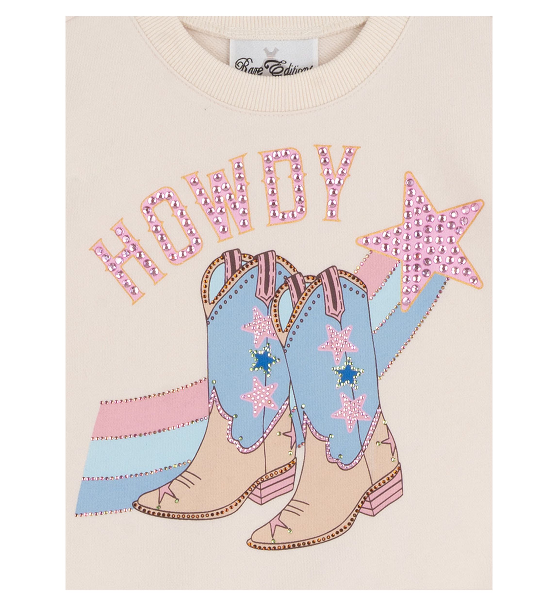 Girls 4-6x Howdy Ruffle Denim Set 