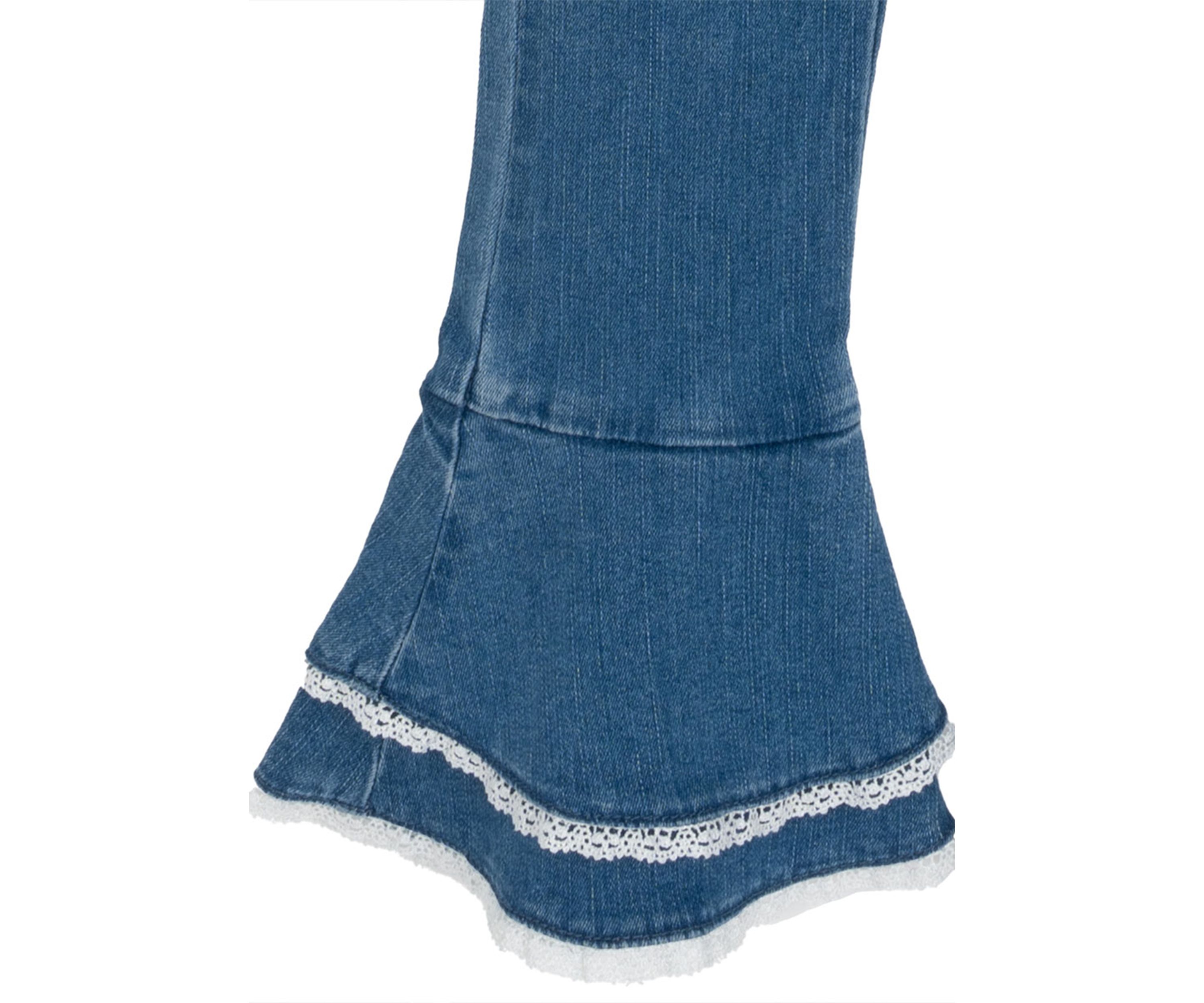 Girls 4-6x Howdy Ruffle Denim Set 