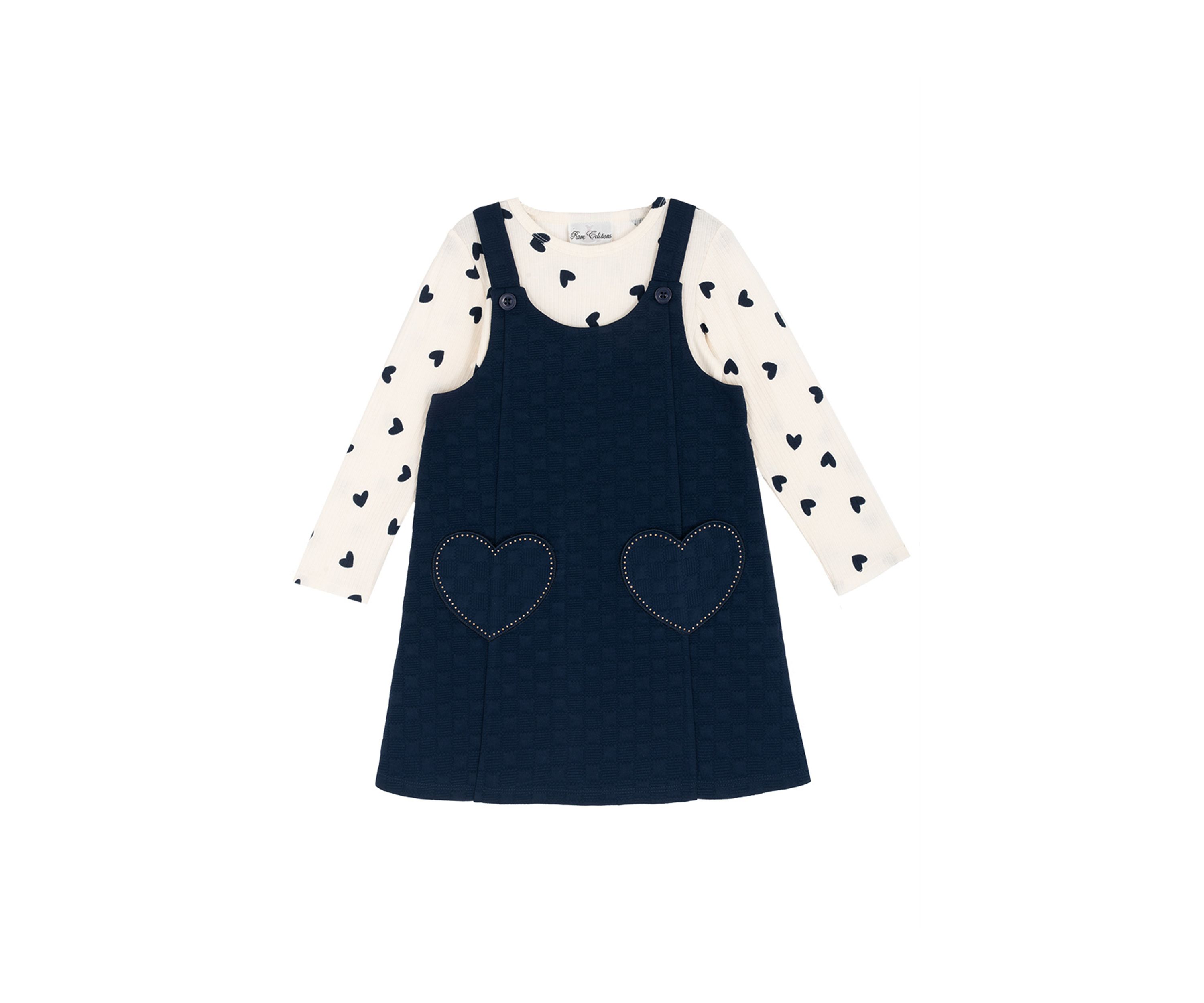 Girls 4-6x Heart Knit Jumper 