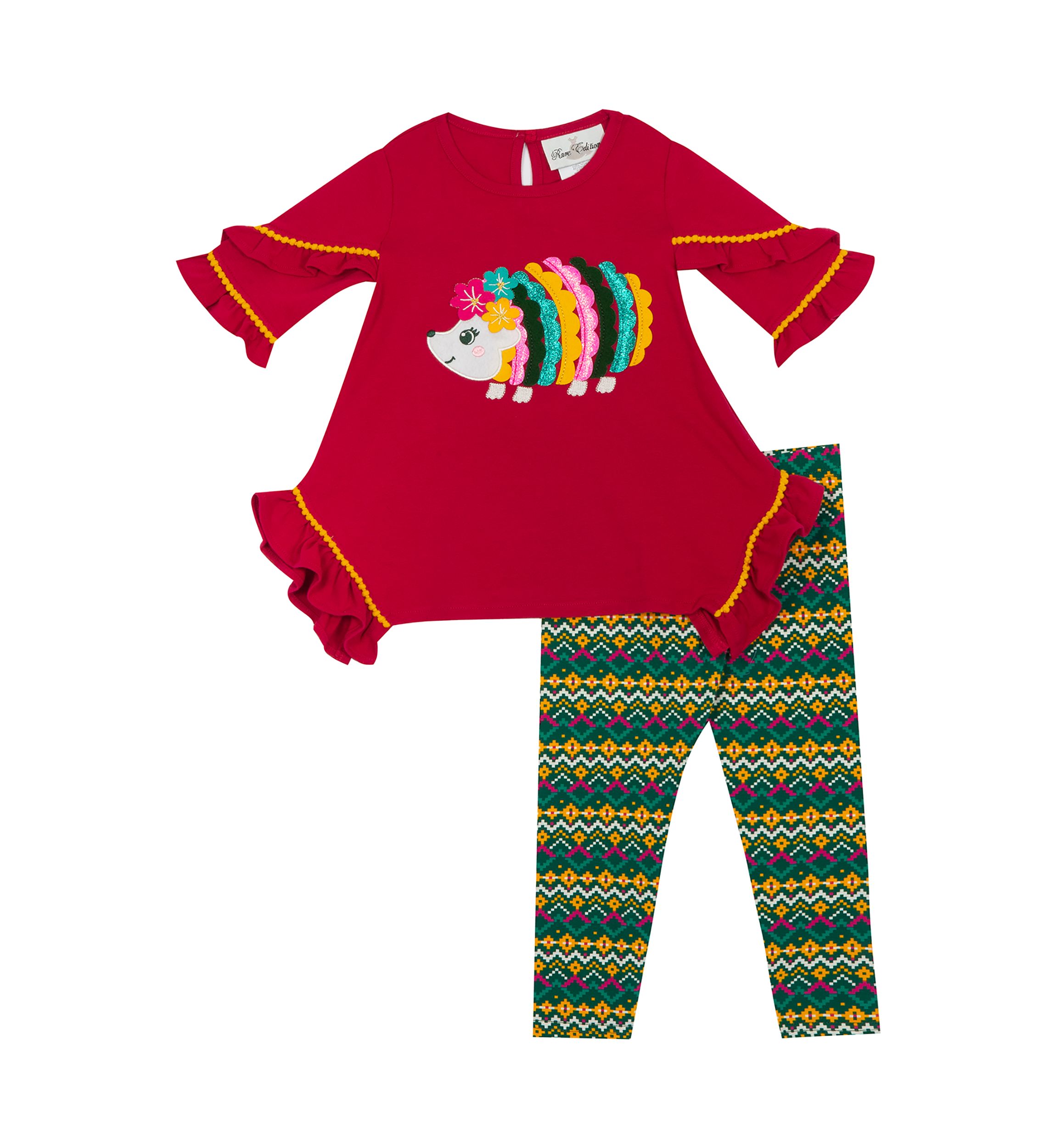 Girls 4-6x 2 Piece Hedgehog Set 