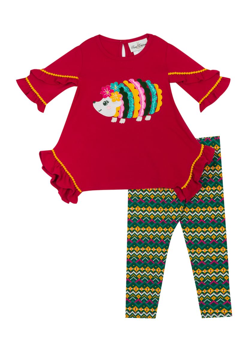 Girls 4-6x 2 Piece Hedgehog Set 
