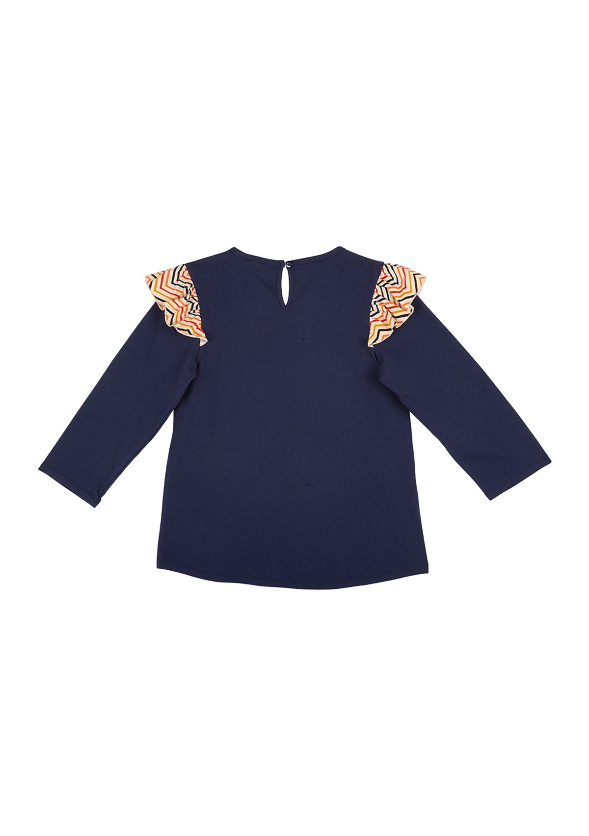 Girls 7-16 Zebra Appliqué Top