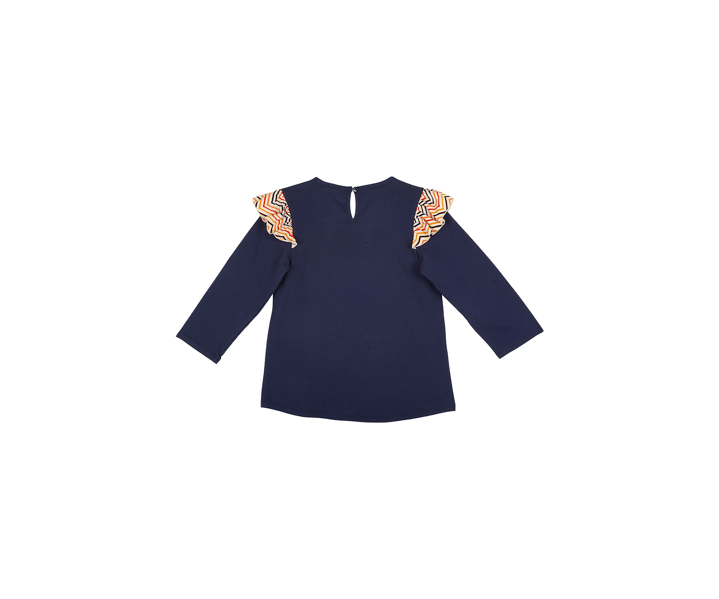 Girls 7-16 Zebra Appliqué Top