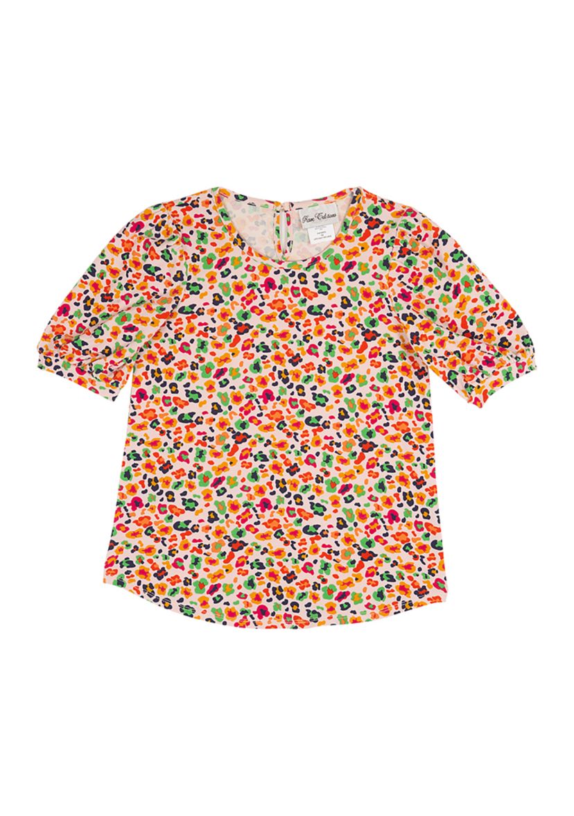 Girls 7-16 Leopard Printed Top