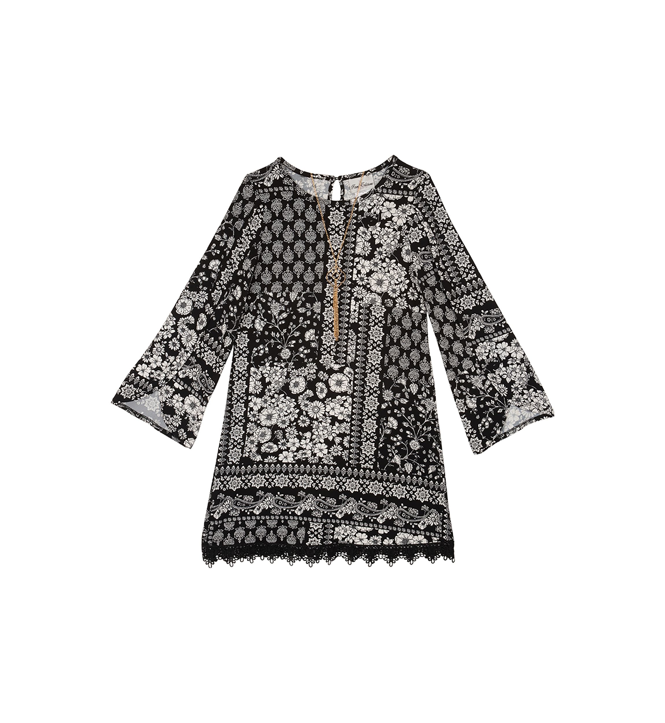 Girls 7-16 Floral Printed Dress