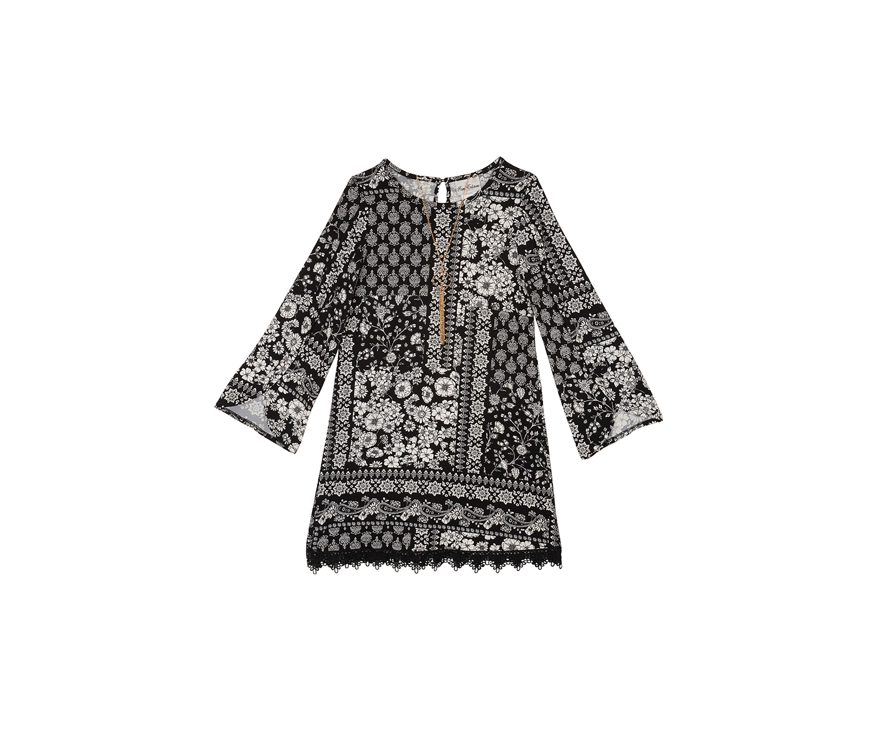 Girls 7-16 Floral Printed Dress