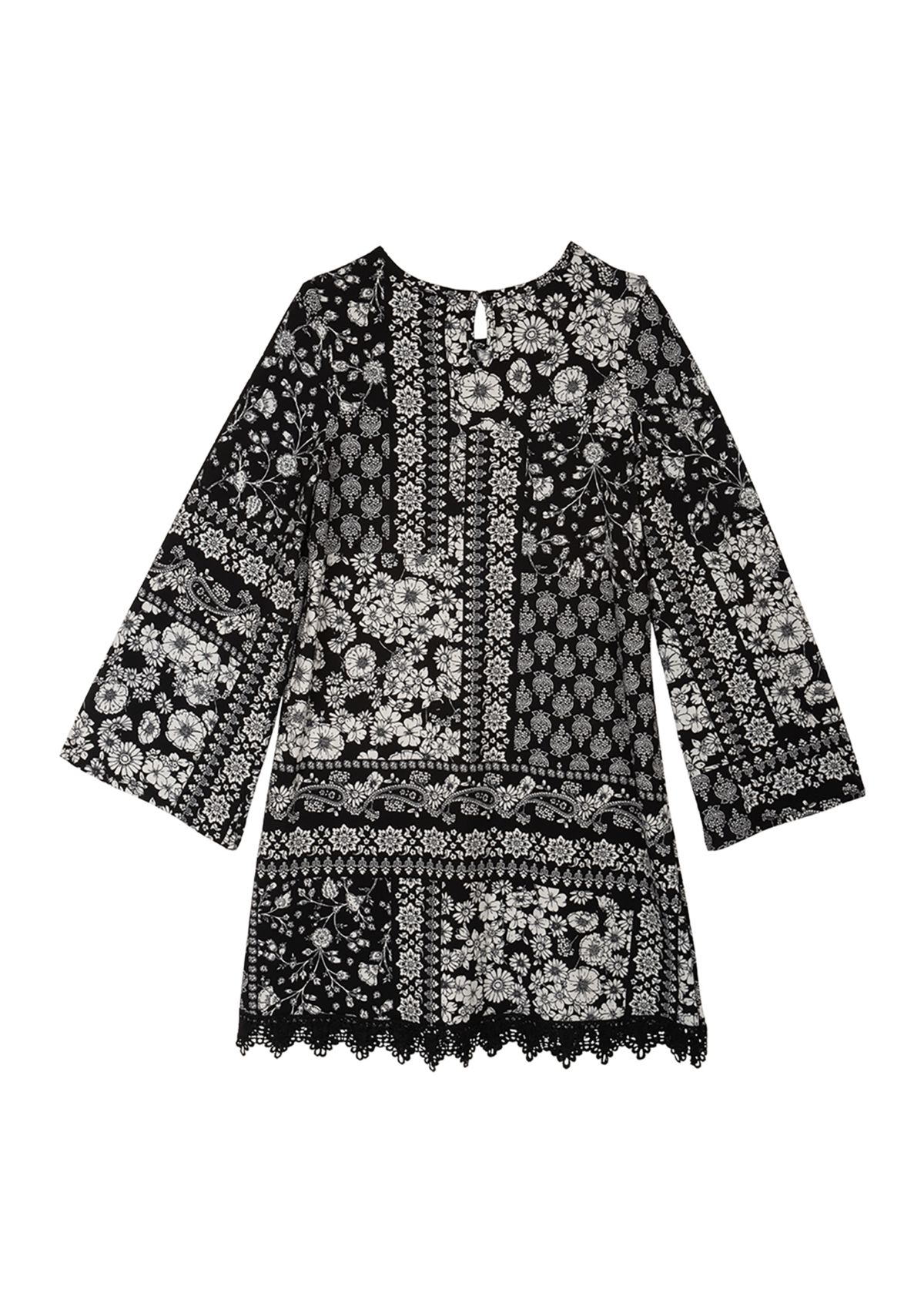 Girls 7-16 Floral Printed Dress