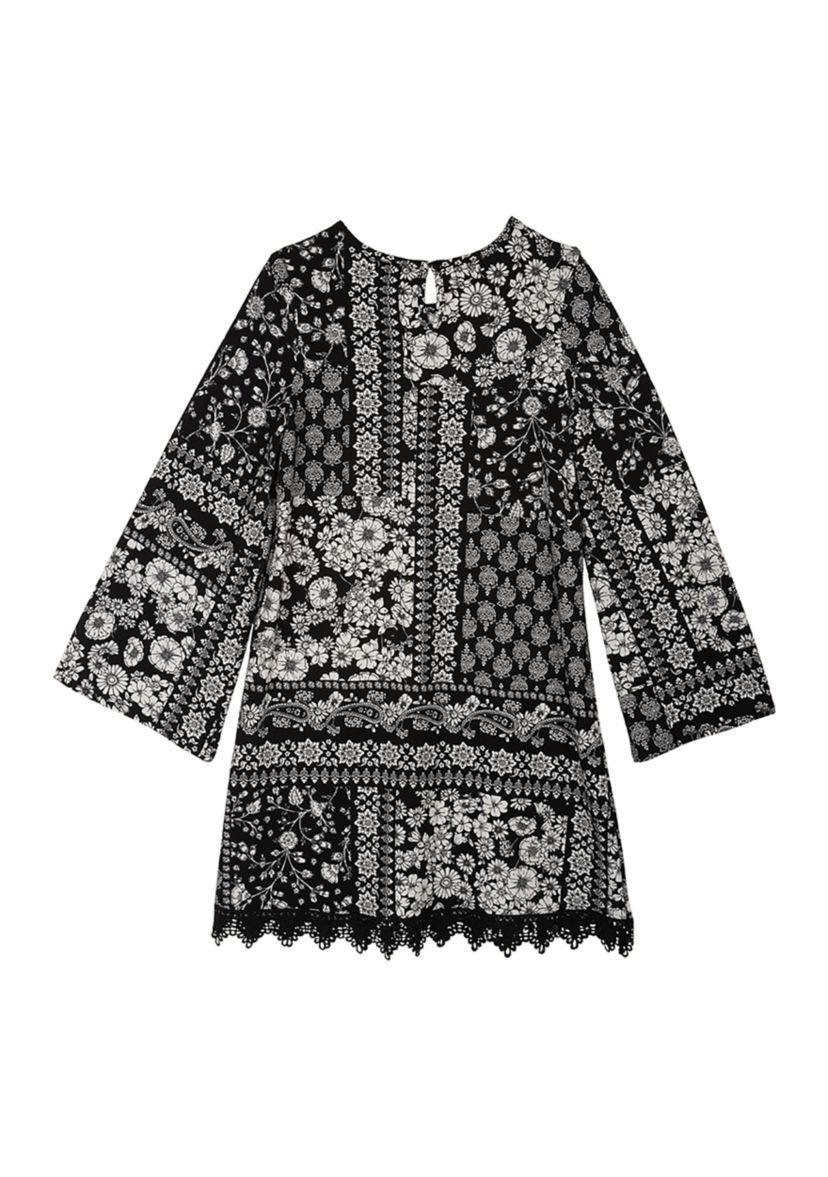 Girls 7-16 Floral Printed Dress