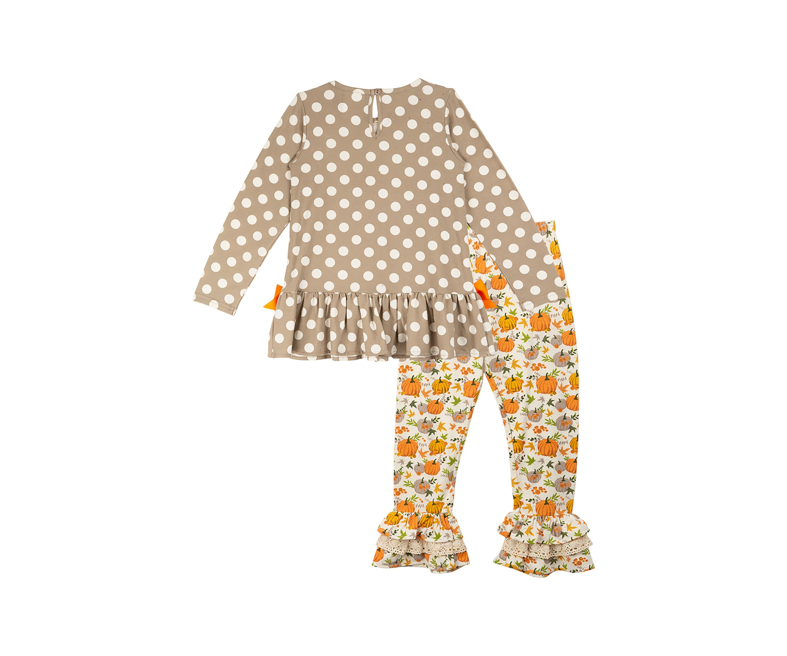 Girls 7-16 Harvest Knit Top and Printed Leggings Set