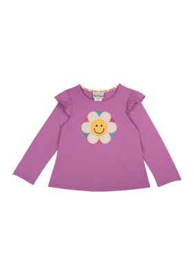 Girls 7-16 Daisy Knit Top