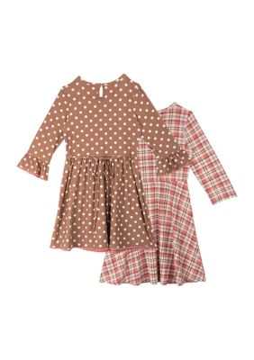 Girls 7-16 Printed Dress - 2 Pack