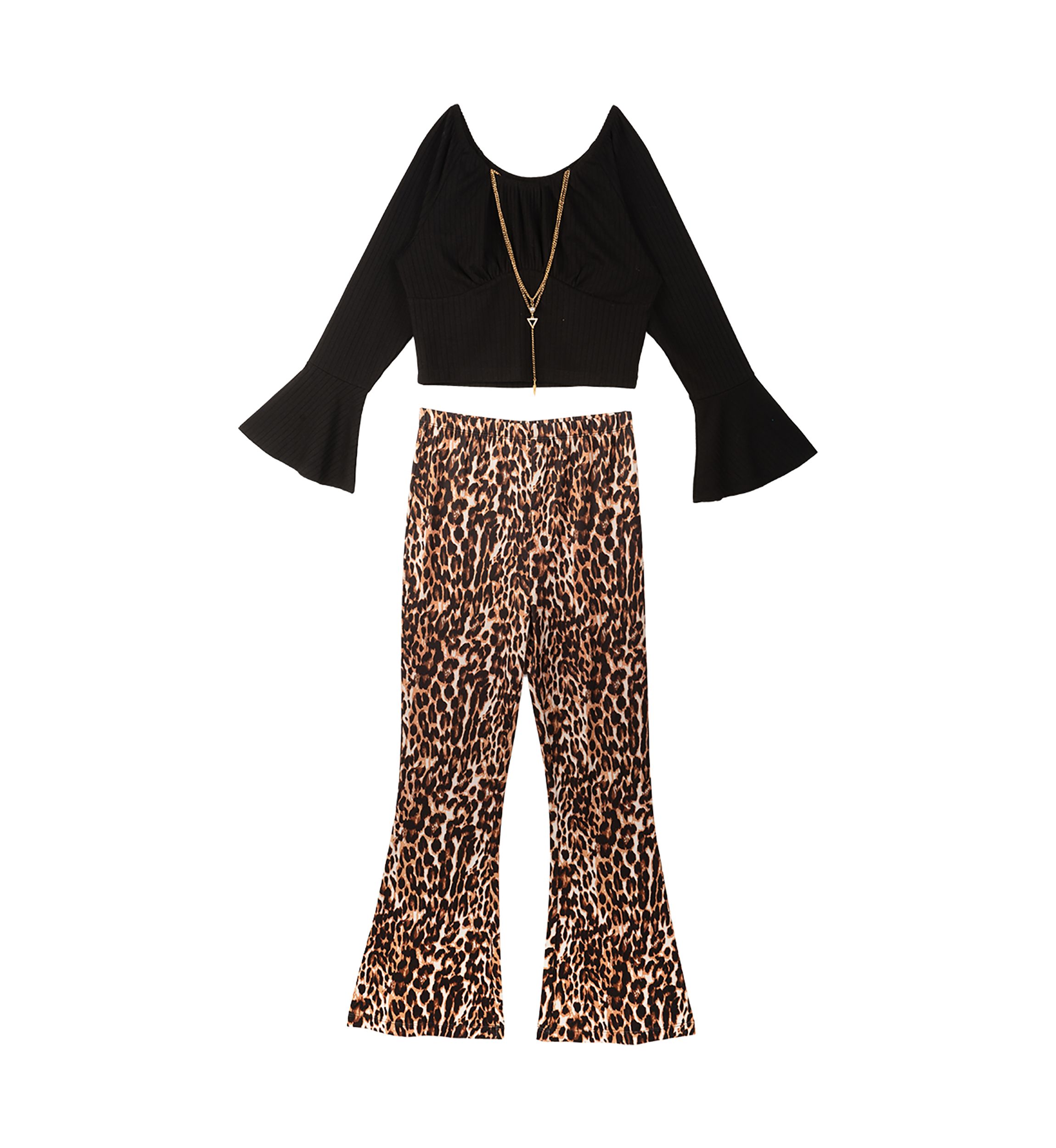 Girls 7-16 Ribbed Top and Leggings Set
