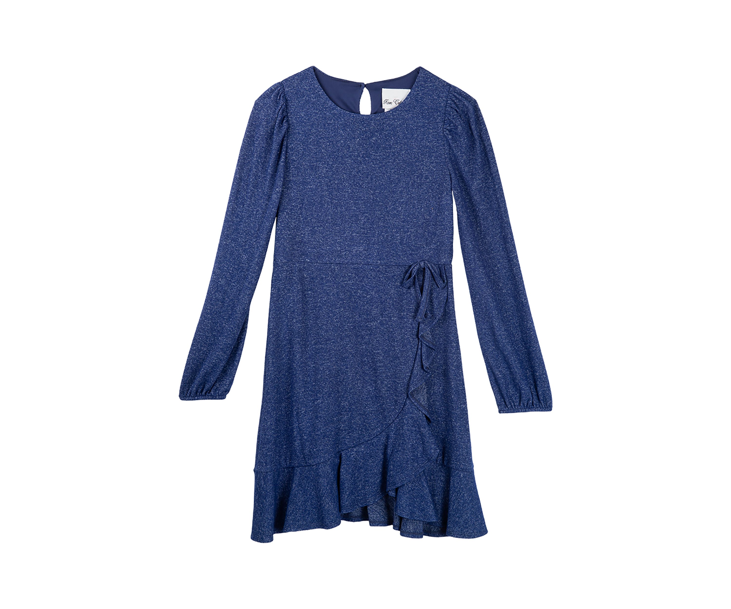 Girls 7-16 Brushed Hacci Wrap Dress