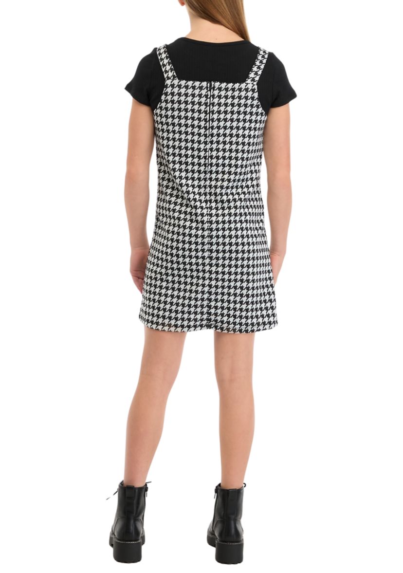 Girls 7-16 Double Knit Jumper with Patches and T-Shirt 