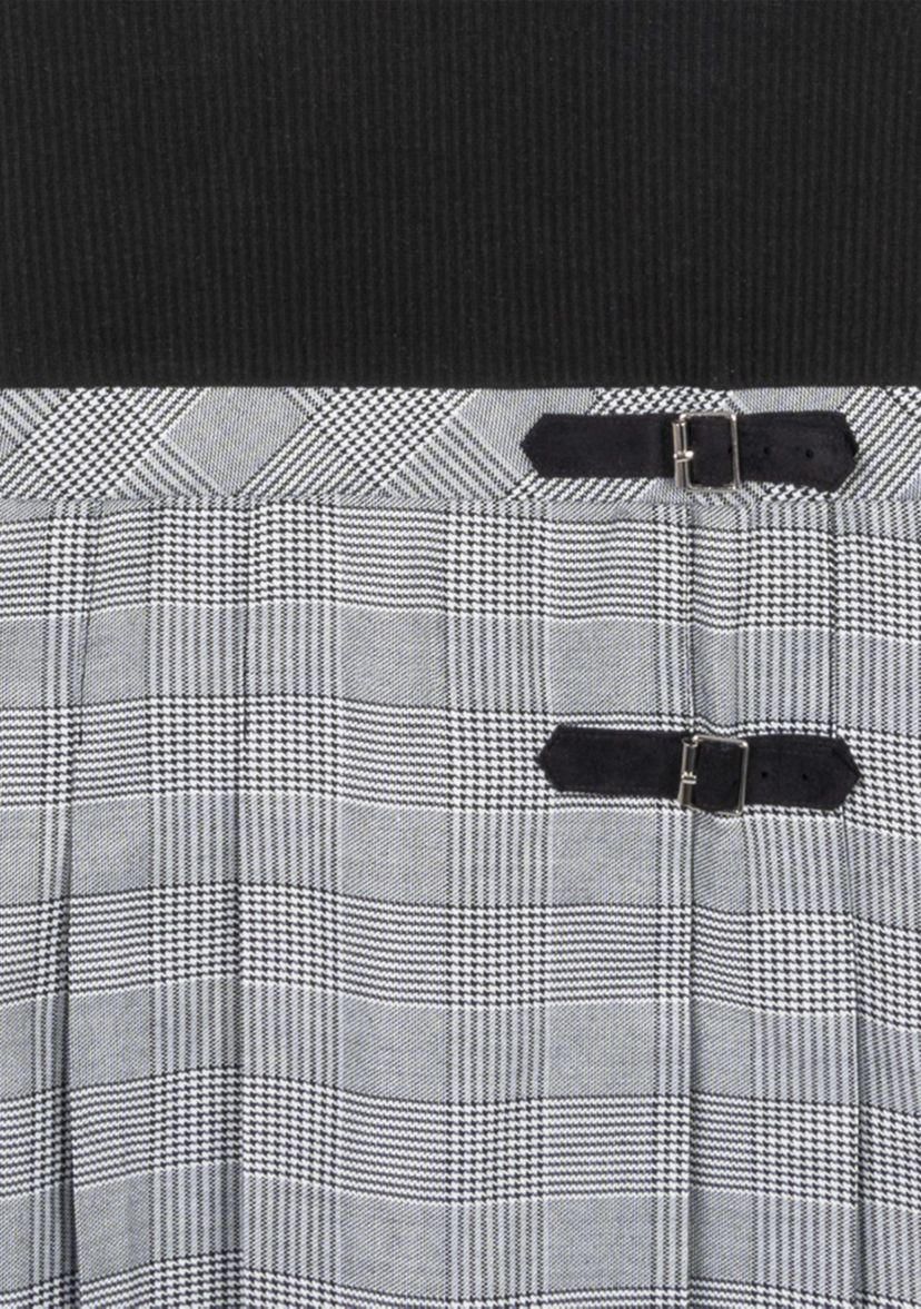 Girls 7-16 Collared Bodice to Plaid Skirt