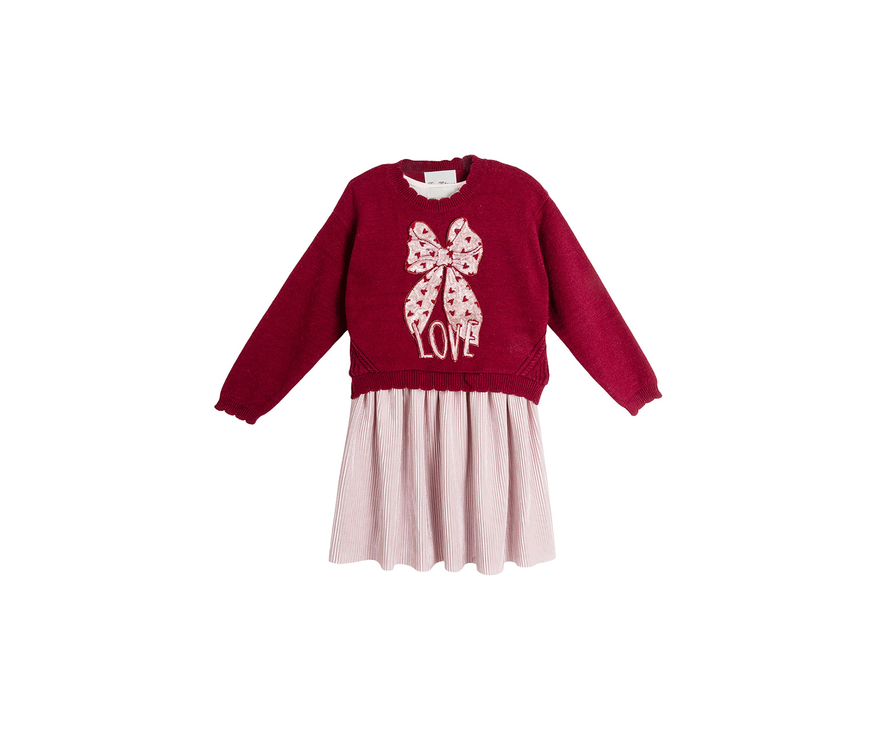 Girls 7-16 Graphic Sweater and Dress Set