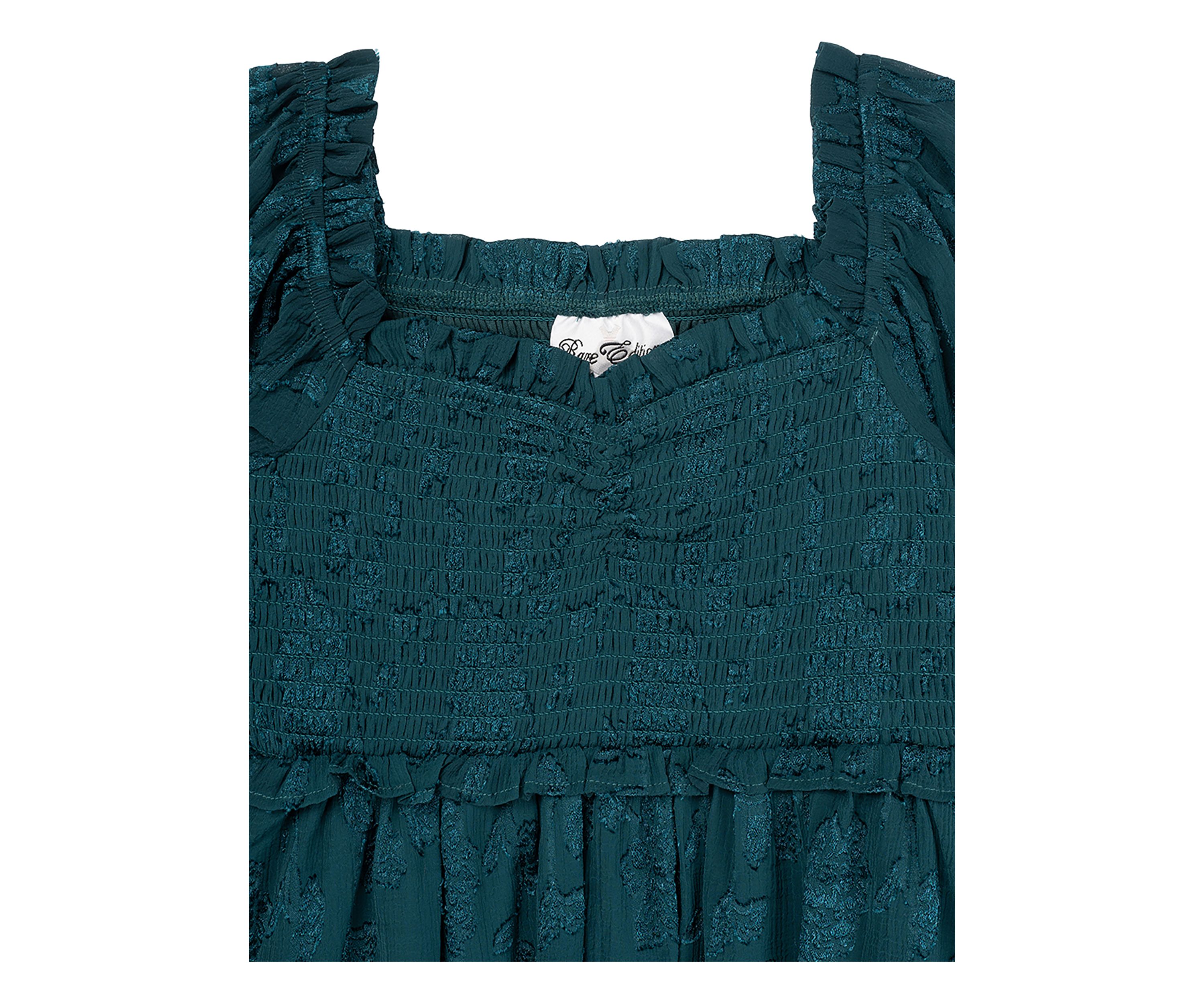 Girls 7-16 Textured Burnout Chiffon Dress