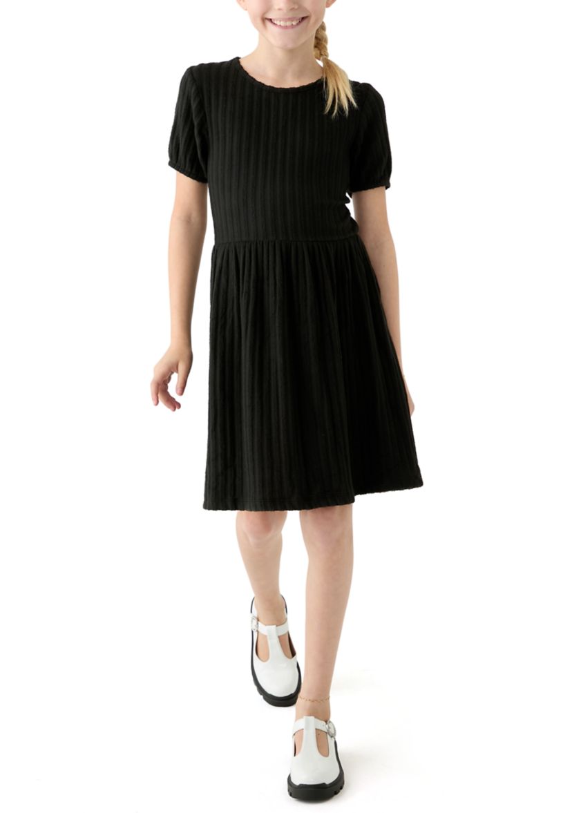 Girls 7-16 Bow Knit Cardigan and Dress Set