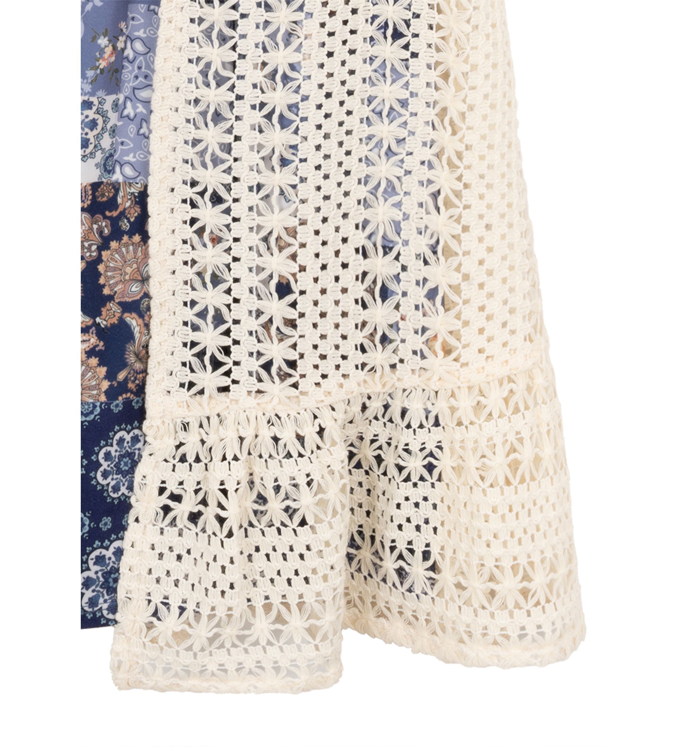 Girls 7-16 Cardigan and Patchwork Dress Set 