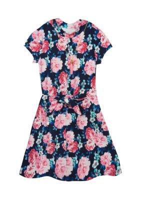 Rare Editions Girls 7-16 Tie Front Knit Dress | belk