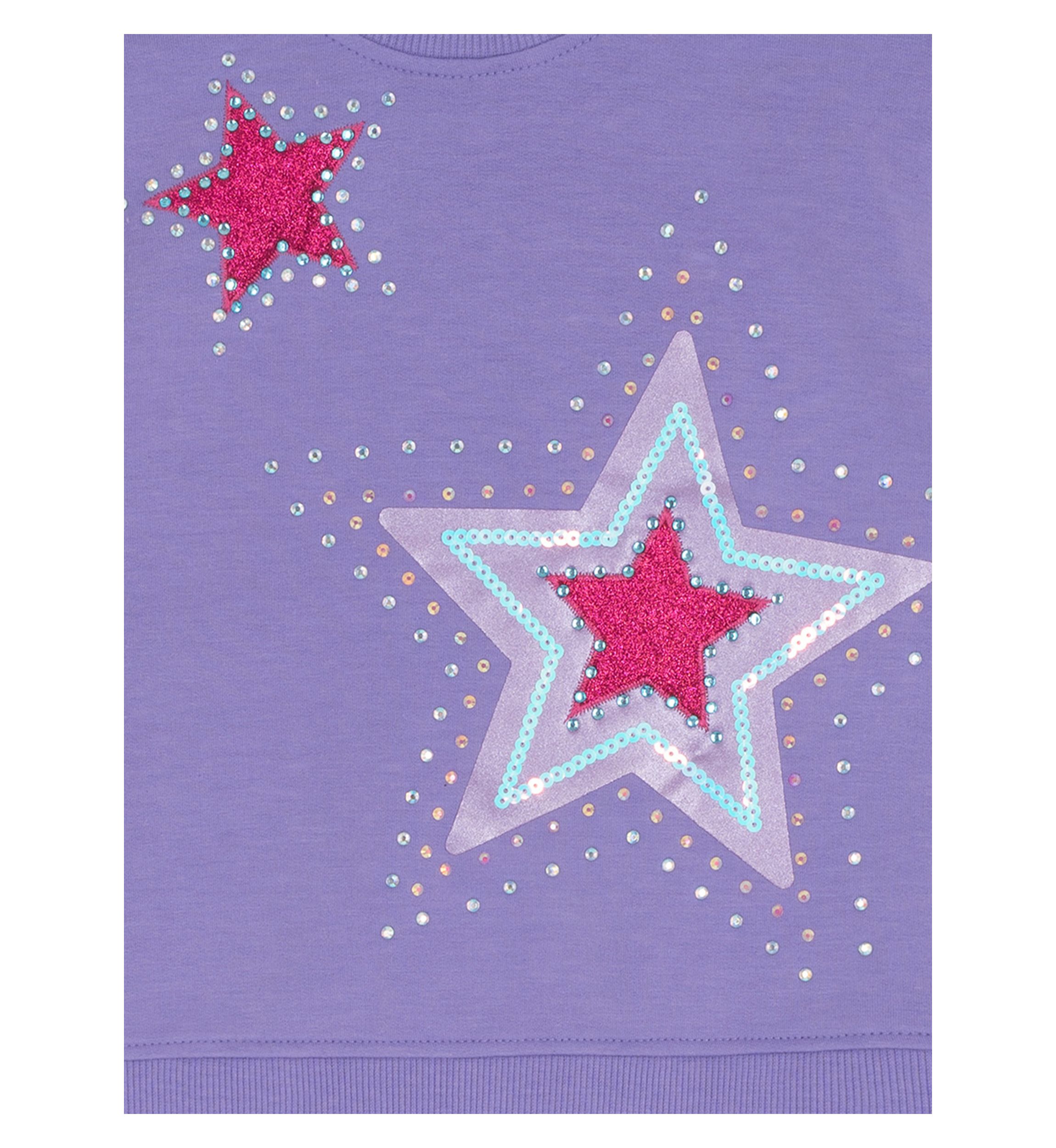 Girls 7-16 Sequin Star Top and Flare Pants Set