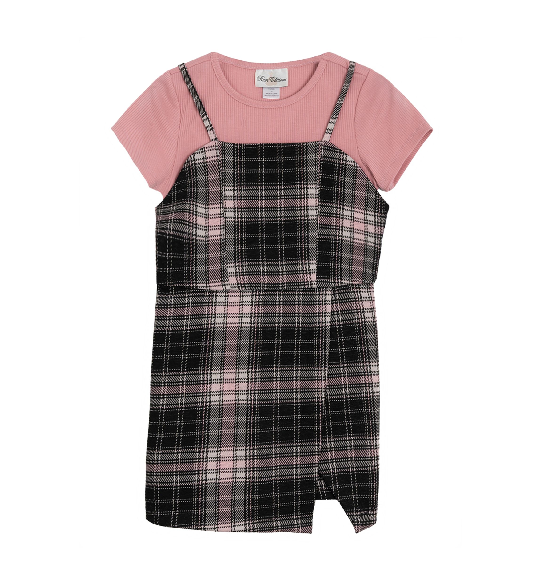 Girls 7-16 Printed Jumper Dress