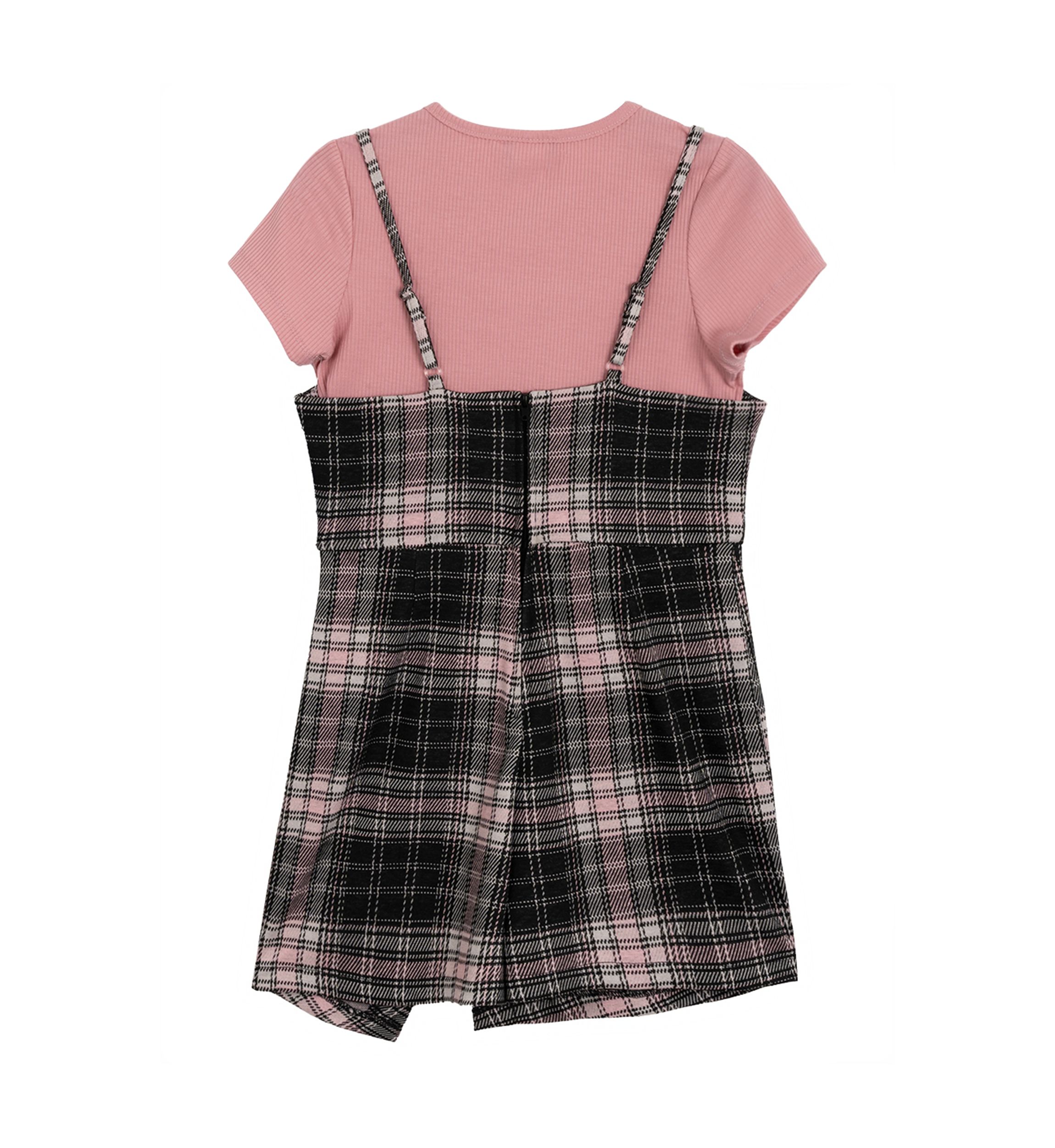 Girls 7-16 Printed Jumper Dress