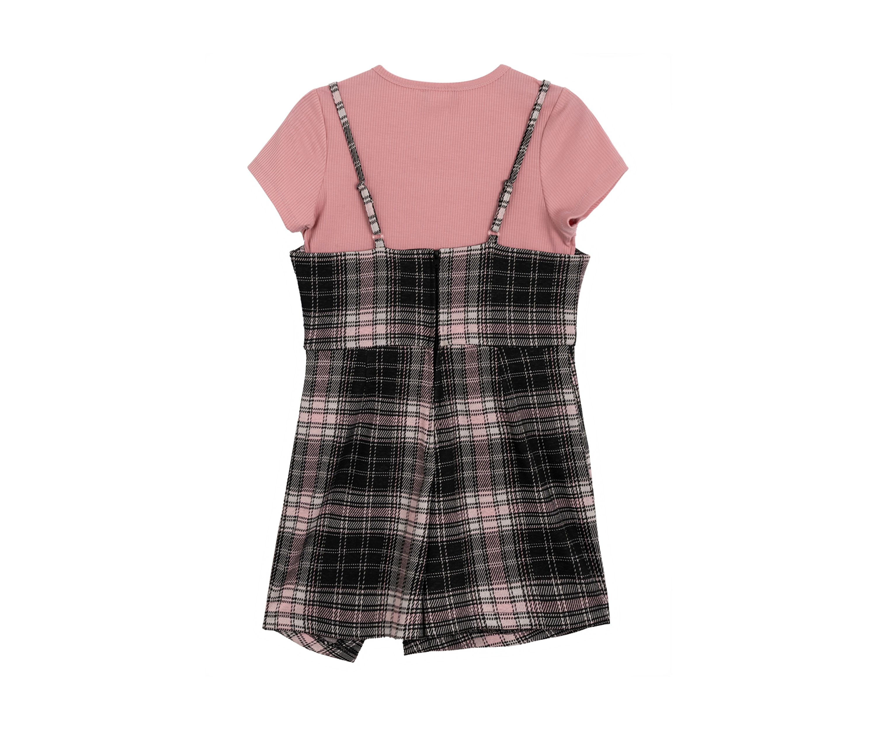 Girls 7-16 Printed Jumper Dress
