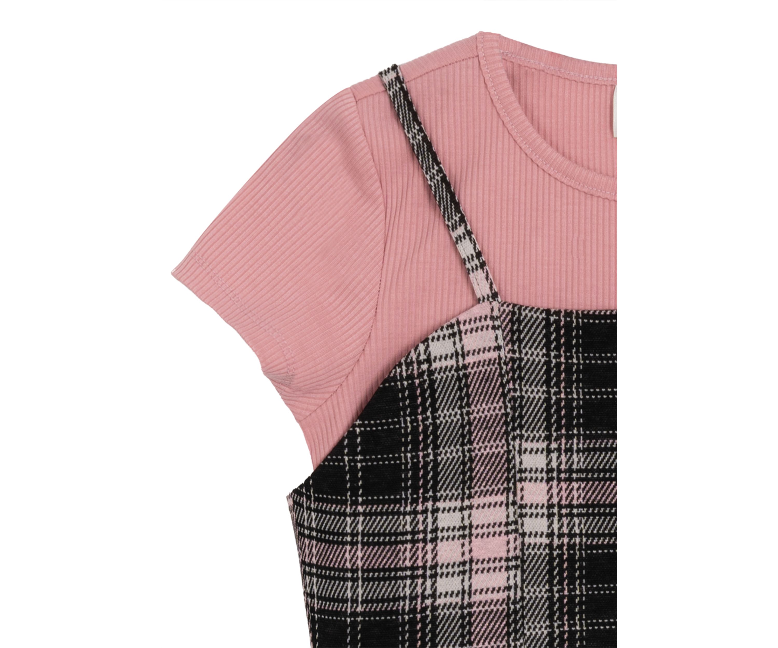 Girls 7-16 Printed Jumper Dress