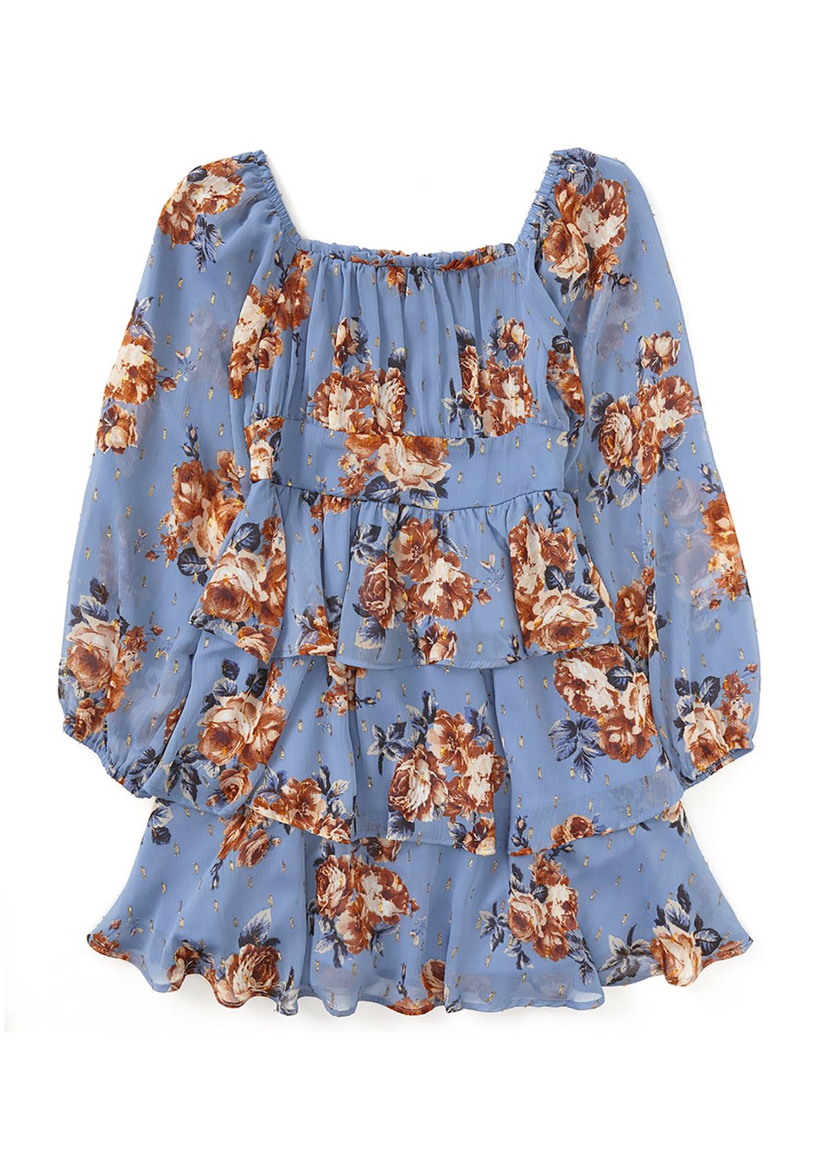Girls 7-16 Floral Printed Blouse