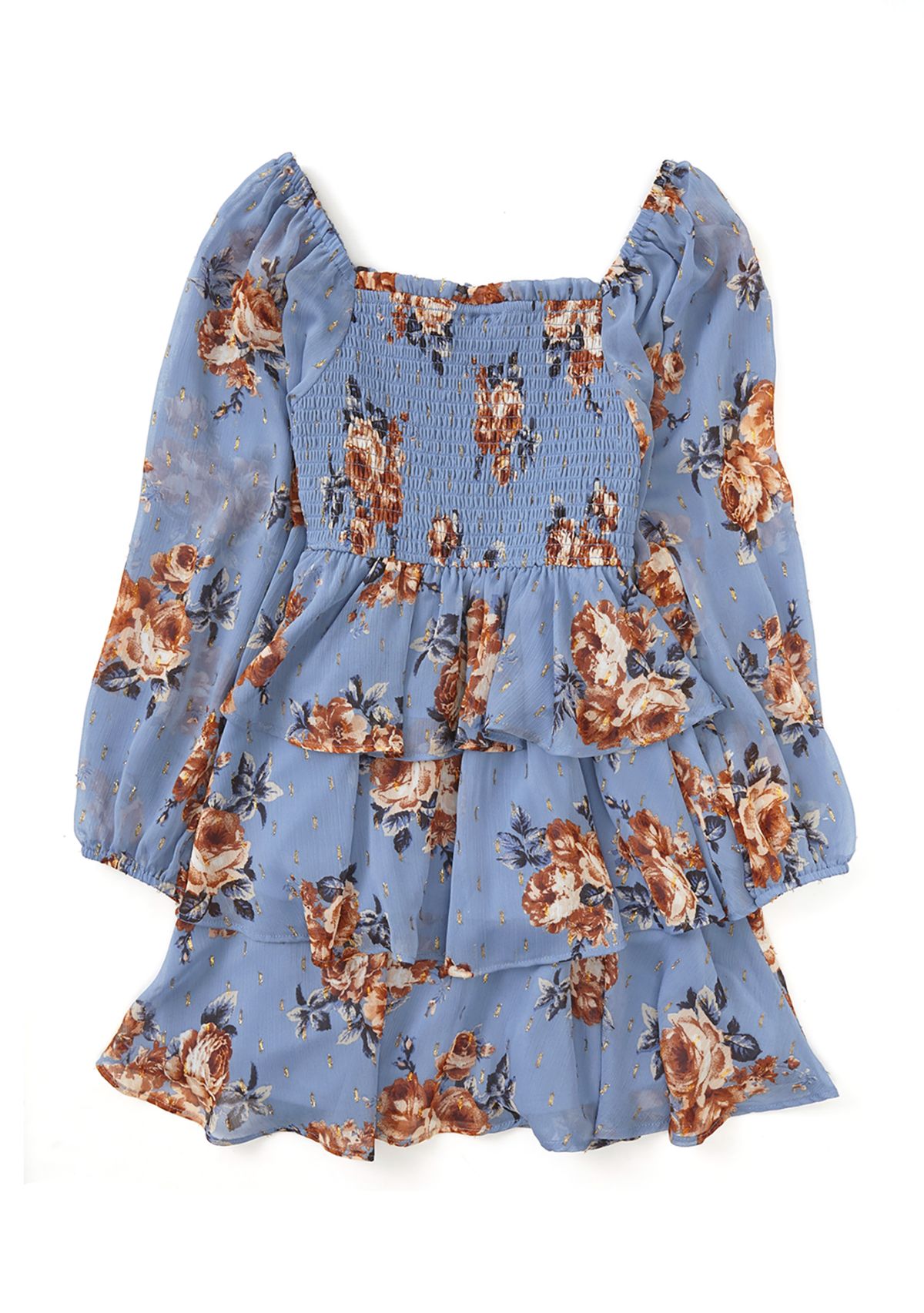 Girls 7-16 Floral Printed Blouse