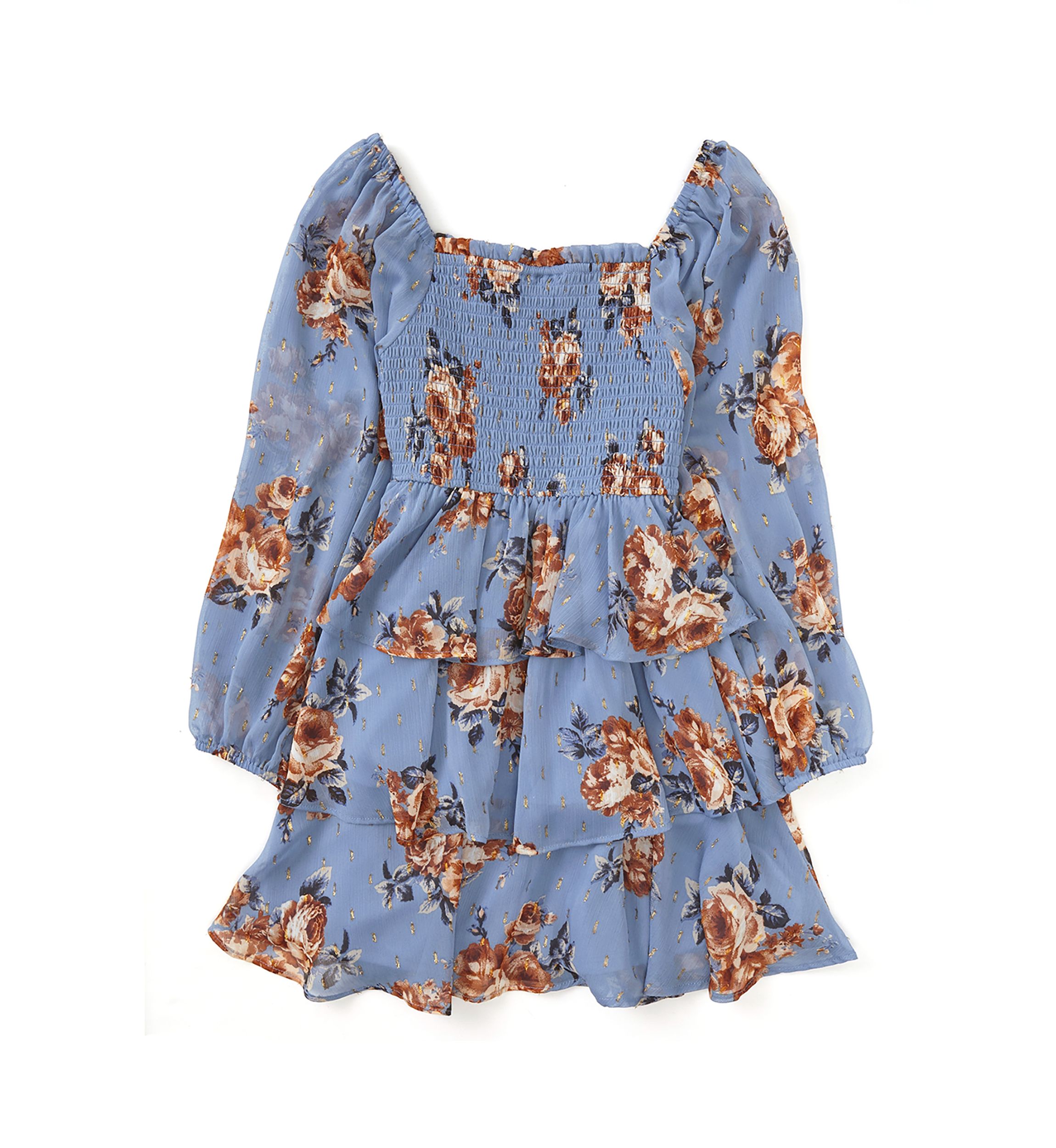 Girls 7-16 Floral Printed Blouse