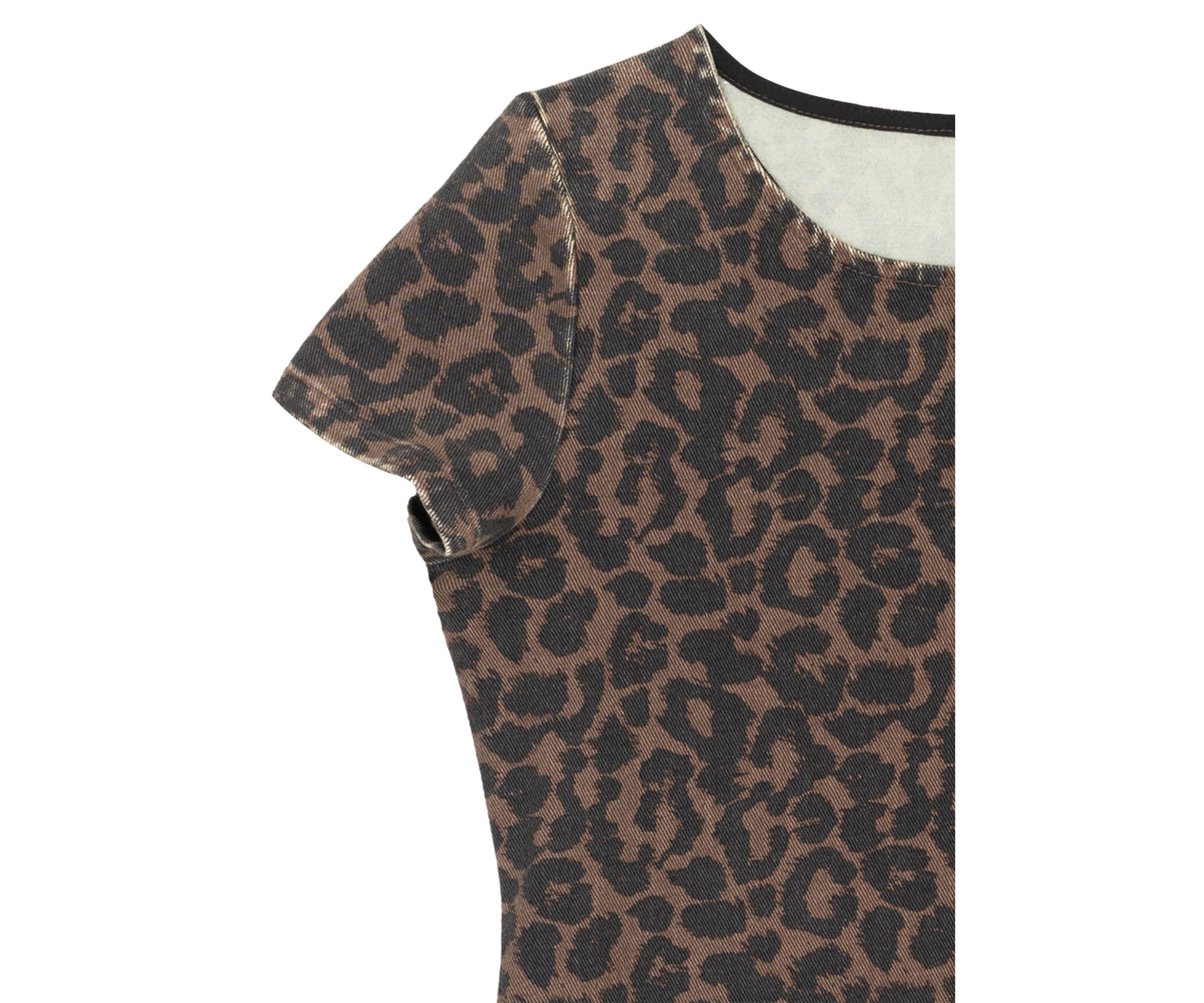 Girls 7-16 Animal Printed Shift Dress