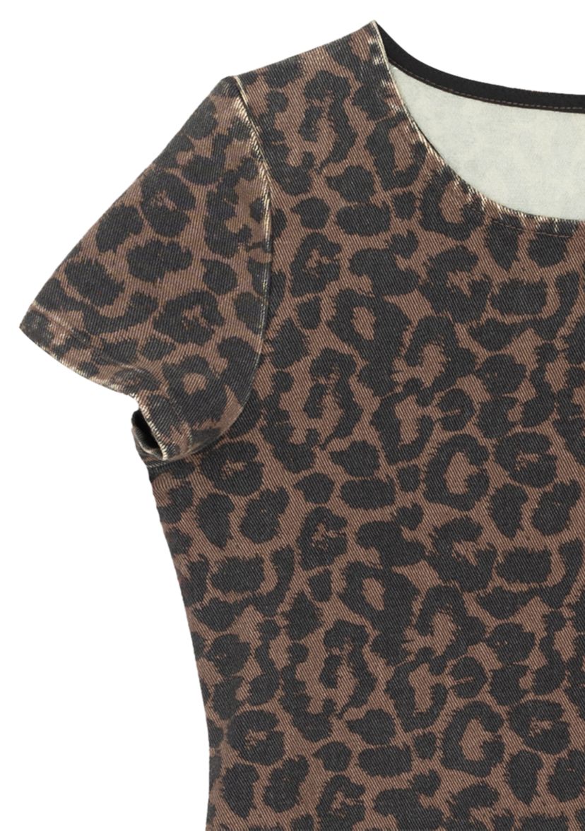 Girls 7-16 Animal Printed Shift Dress