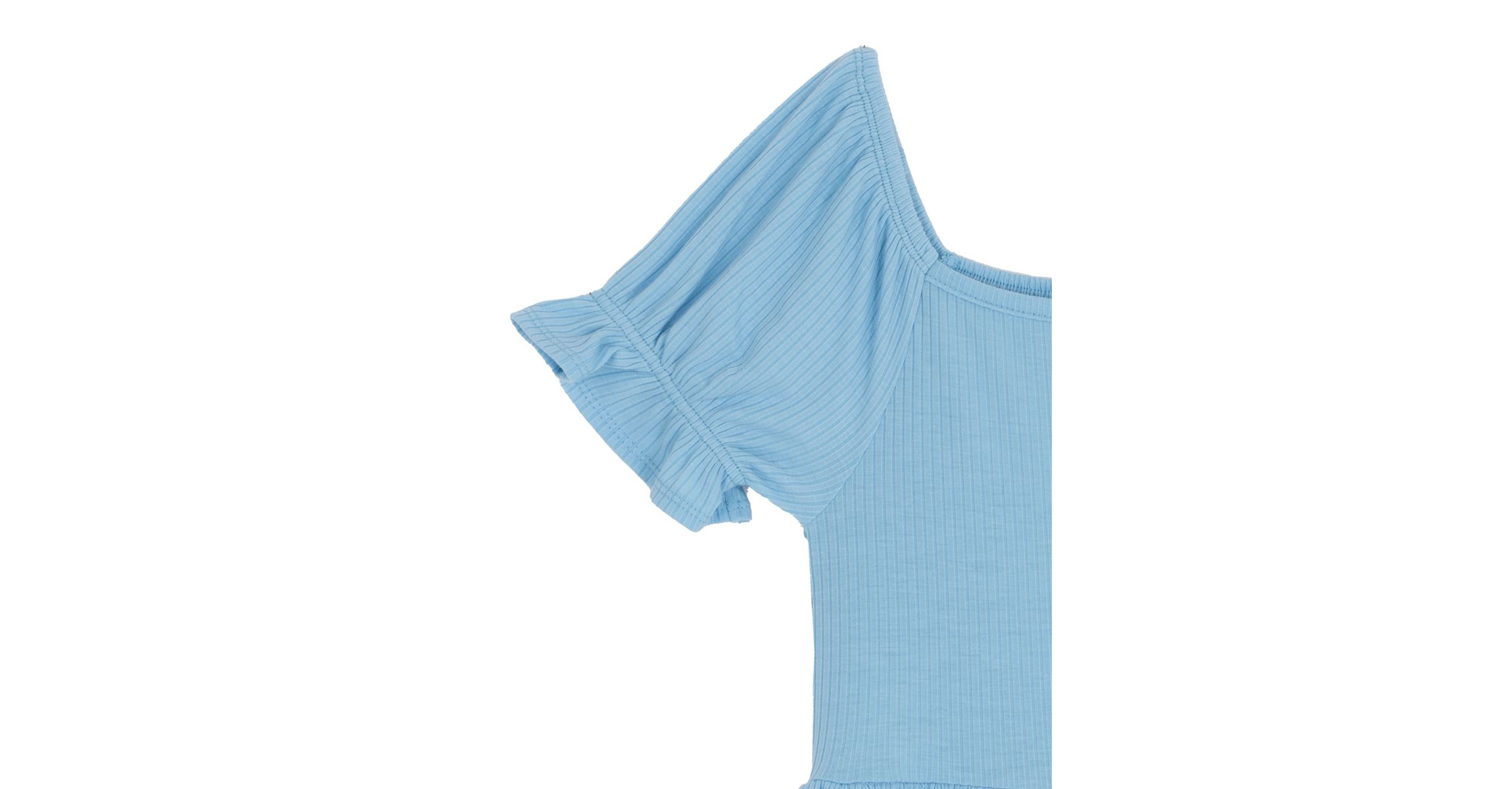 Girls 7-16 Square Neck Rib Dress
