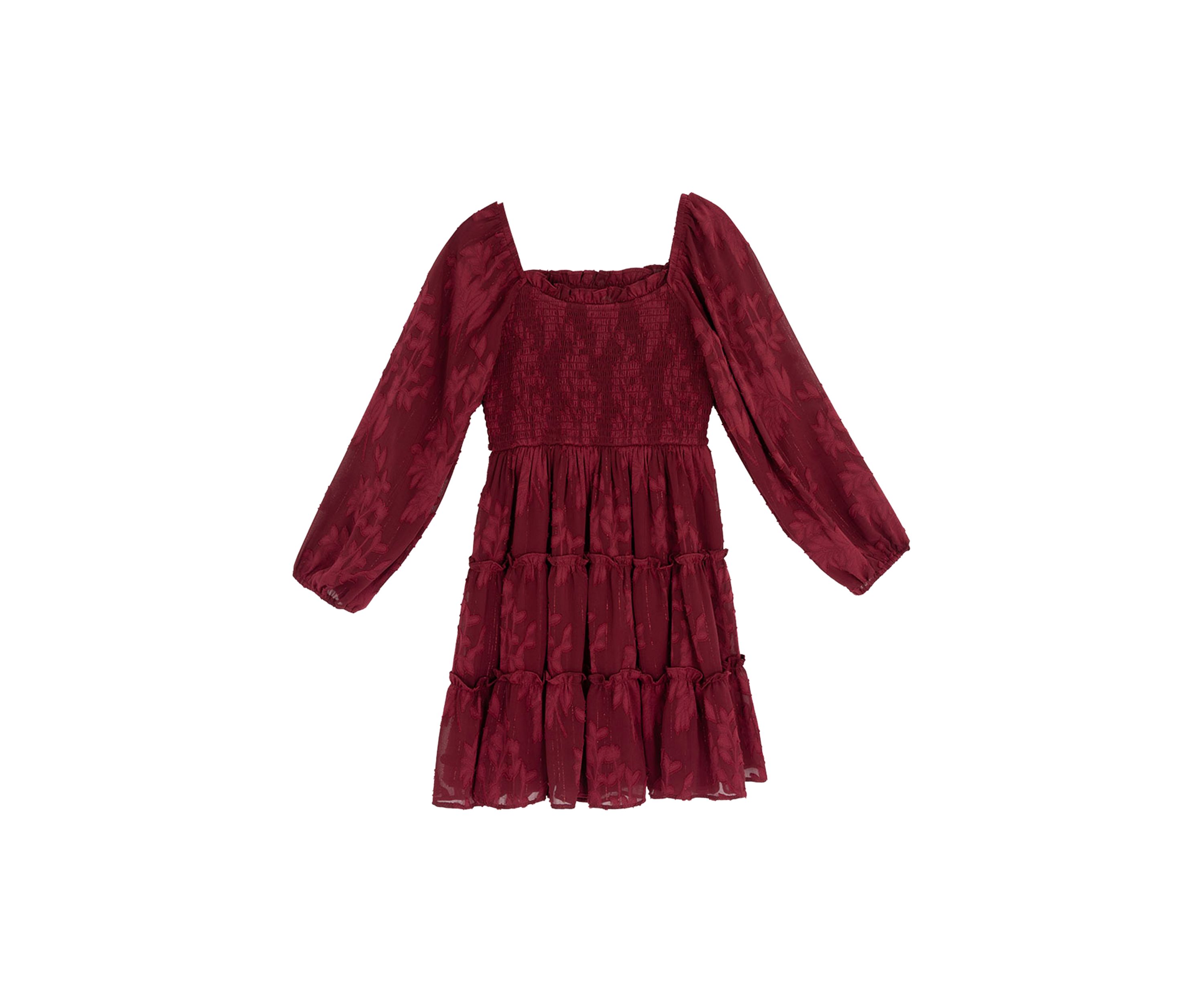 Girls 7-16 Burnout Chiffon Dress