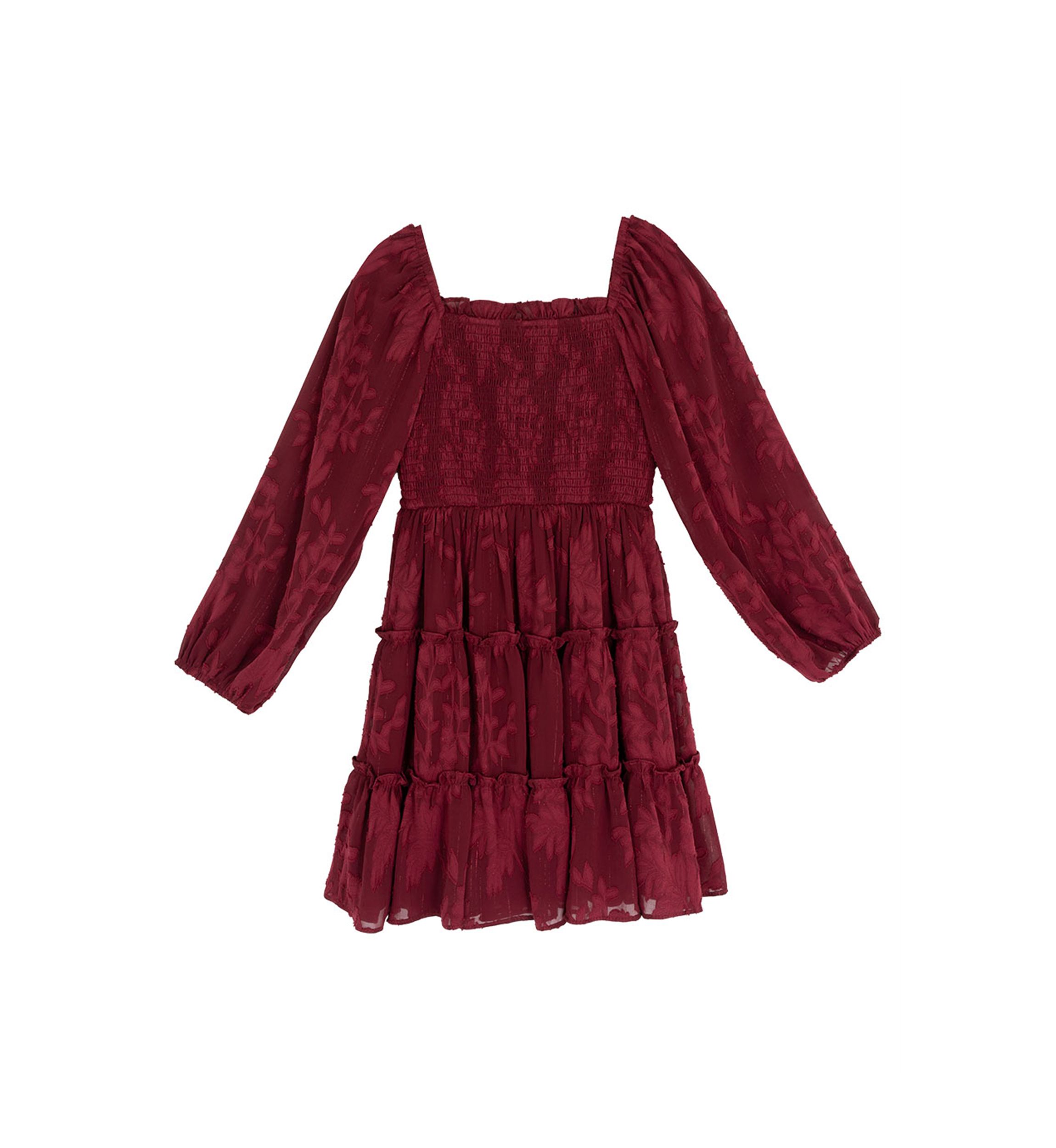 Girls 7-16 Burnout Chiffon Dress