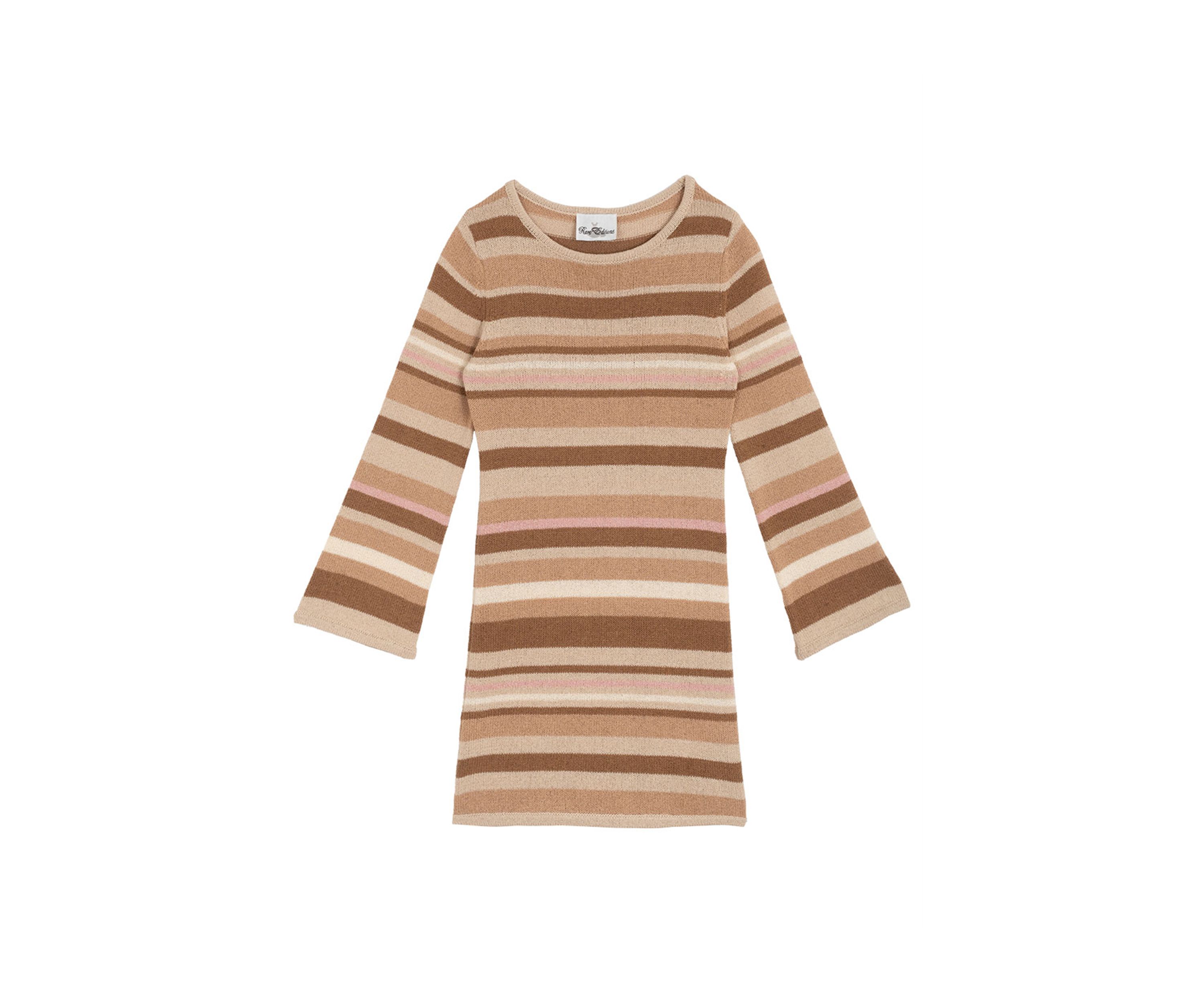 Girls 7-16 Striped Sweater Dress and Vest Set 