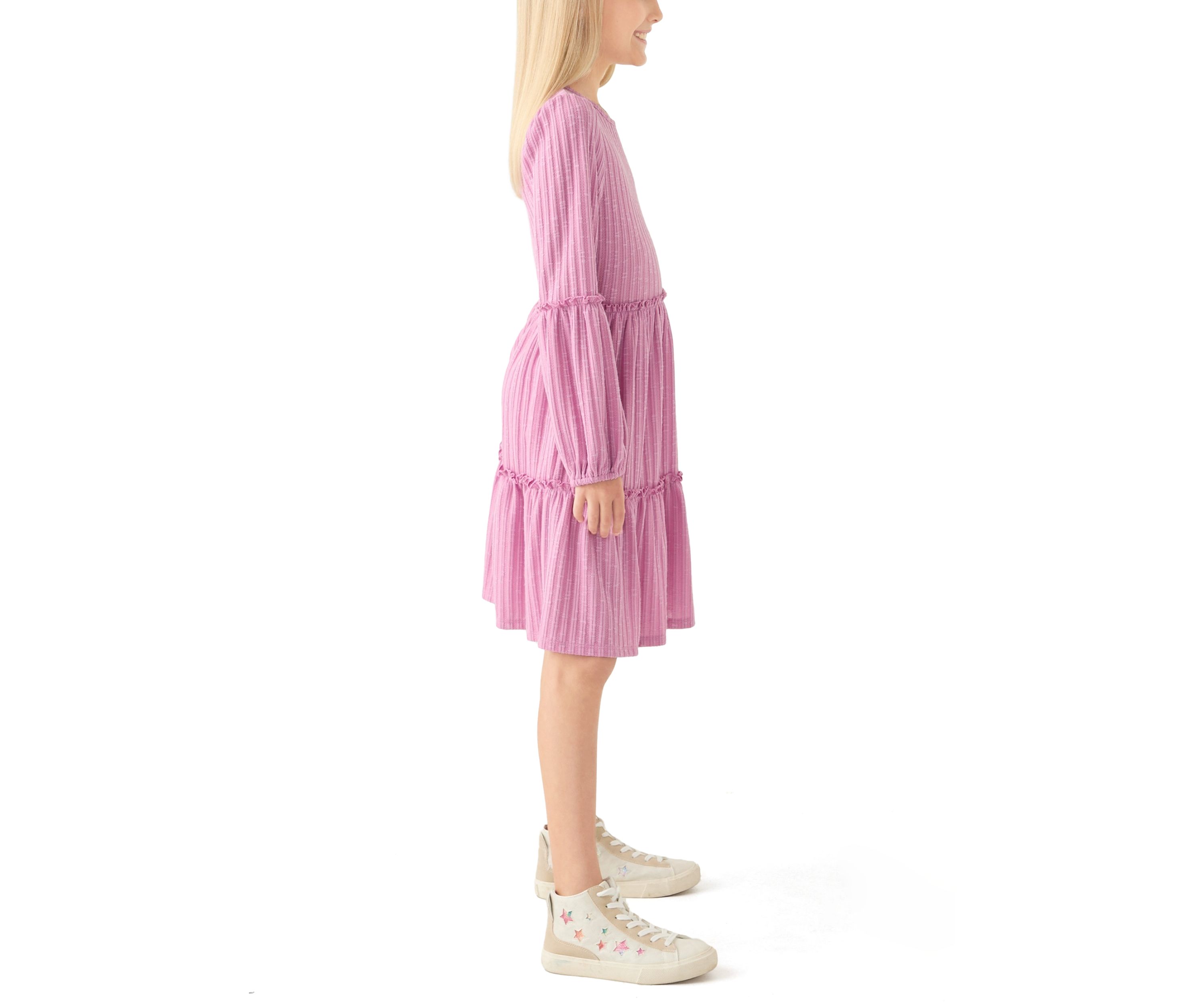 Girls 7-16 Smocked Clip Dot Dress