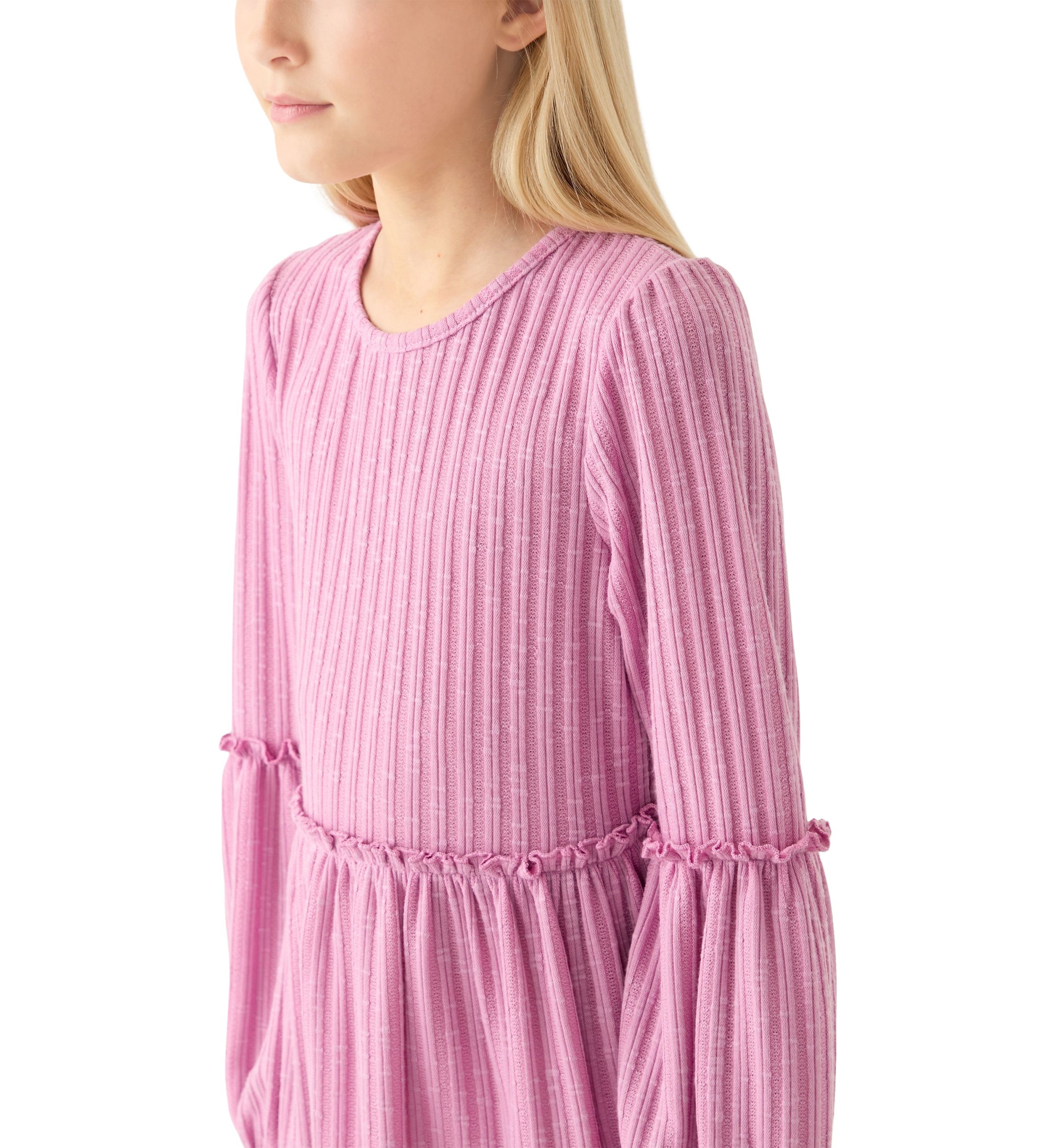 Girls 7-16 Smocked Clip Dot Dress