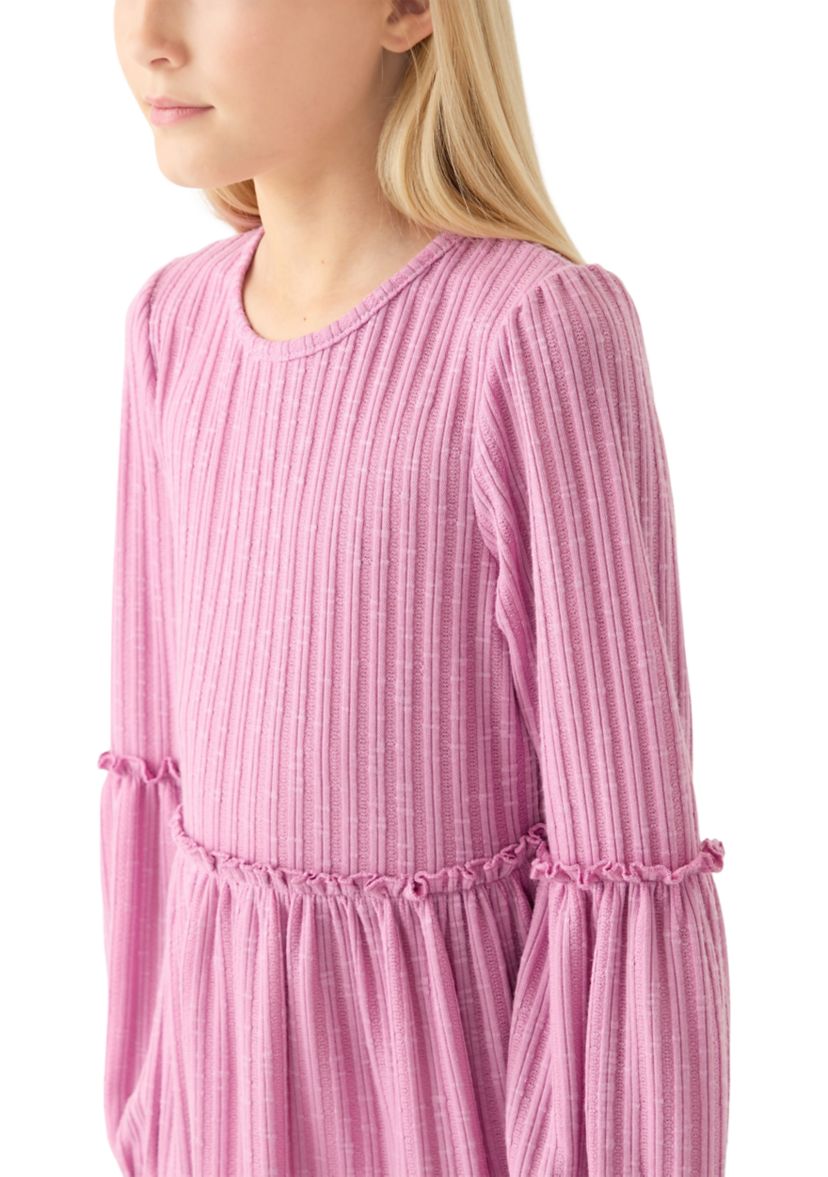 Girls 7-16 Smocked Clip Dot Dress
