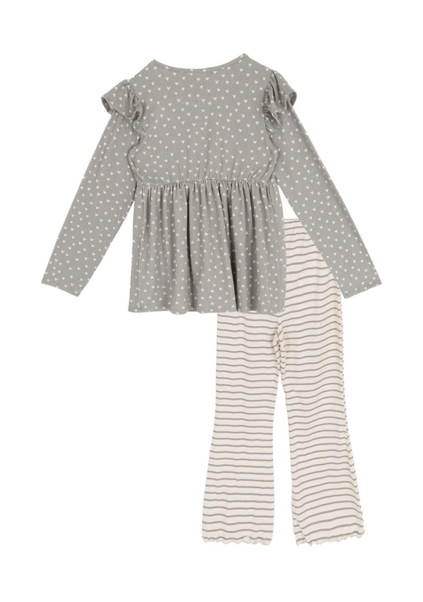 Girls 7-16 Dot Stripe Set 