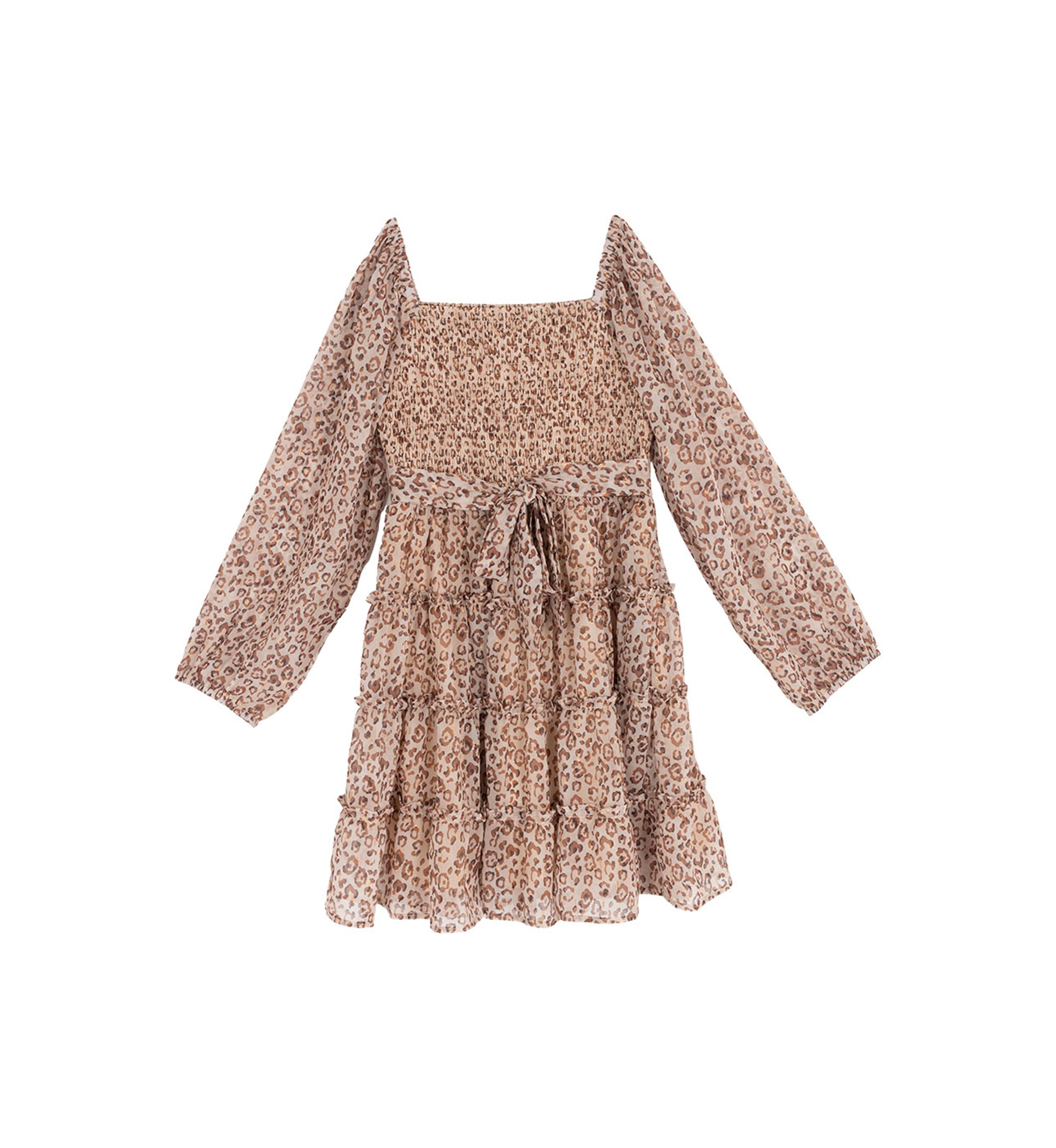 Girls 7-16 Floral Chiffon Dress with Denim Vest 