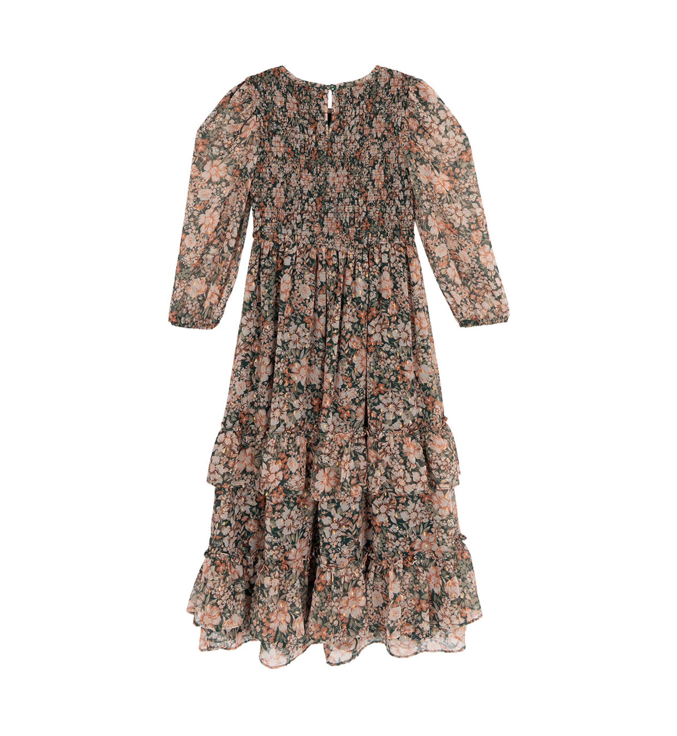 Girls 7-16 Printed Chiffon Dress and Bow Set