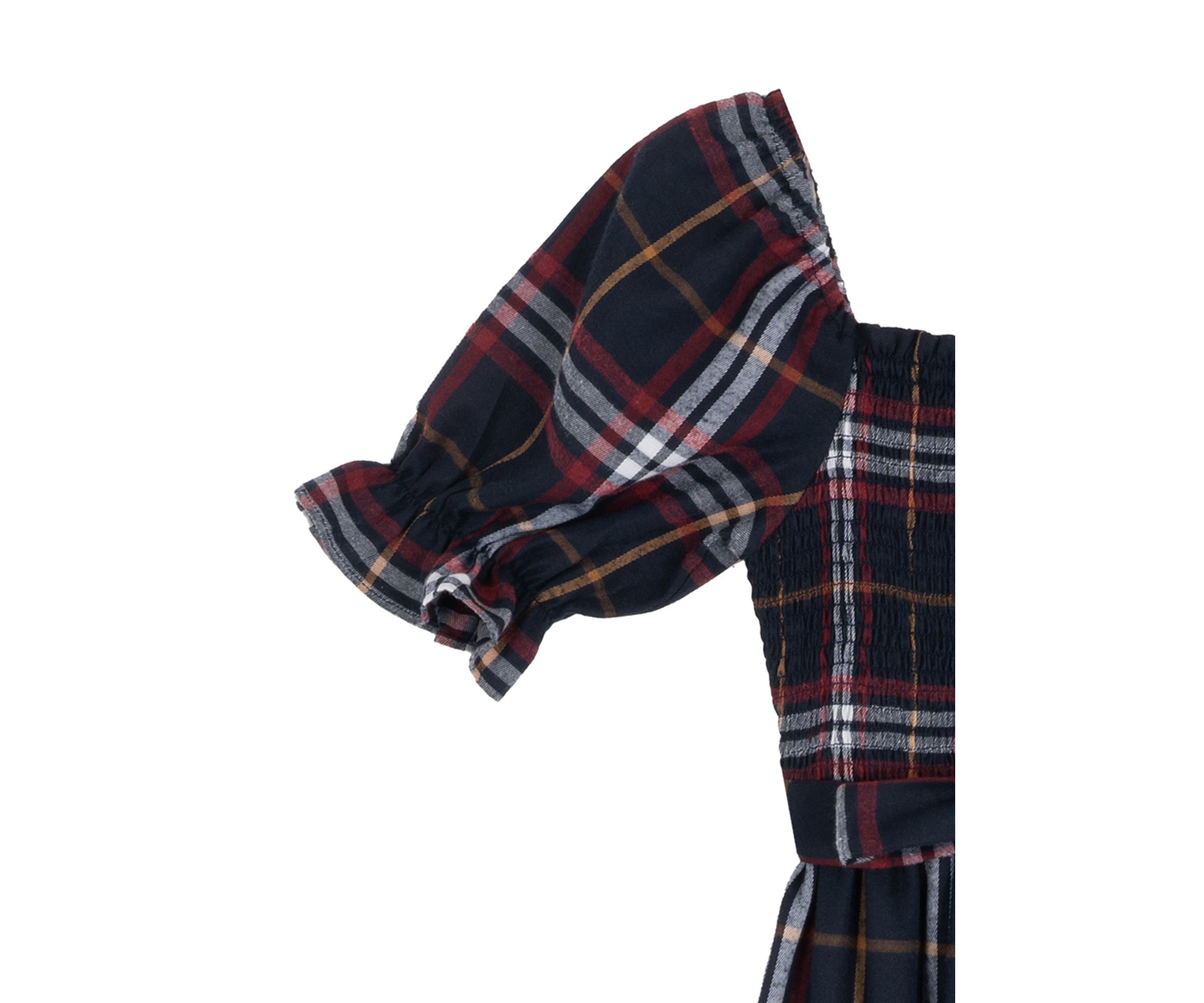 Girls 7-16 Plaid Woven Maxi Dress