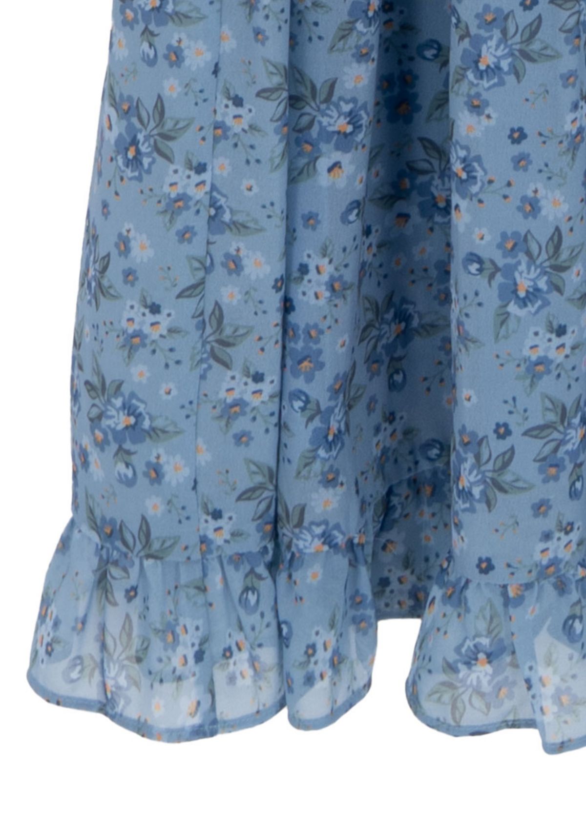 Girls 7-16 Long Balloon Sleeve Floral Maxi Dress