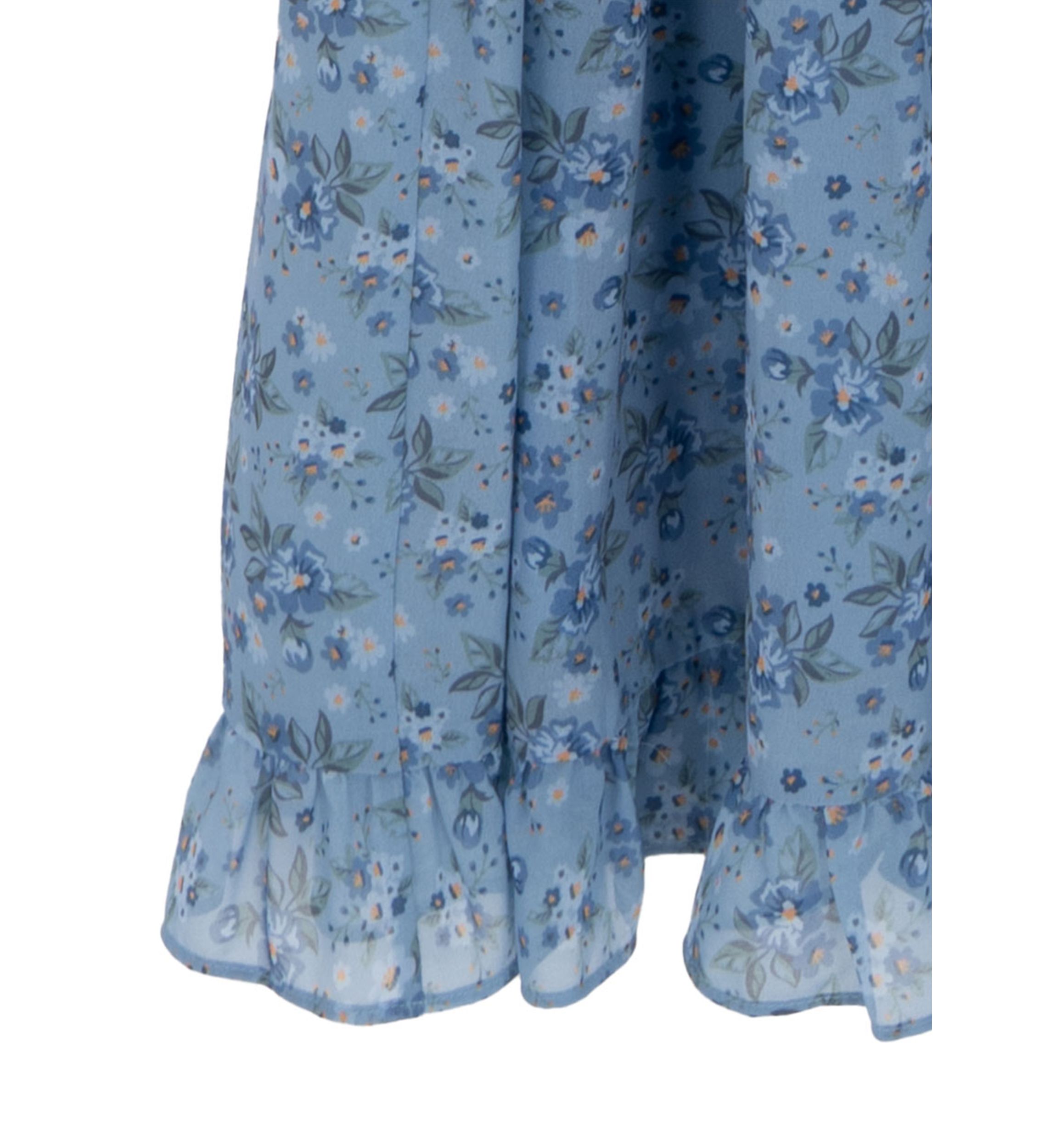 Girls 7-16 Long Balloon Sleeve Floral Maxi Dress