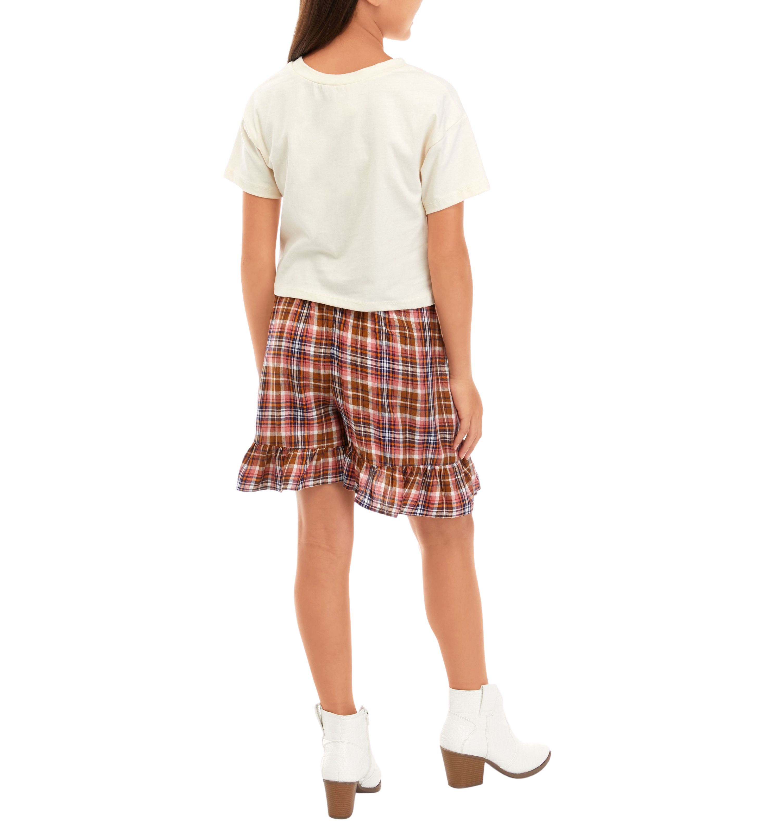 Girls 7-16 Graphic T-Shirt and Skirt Set